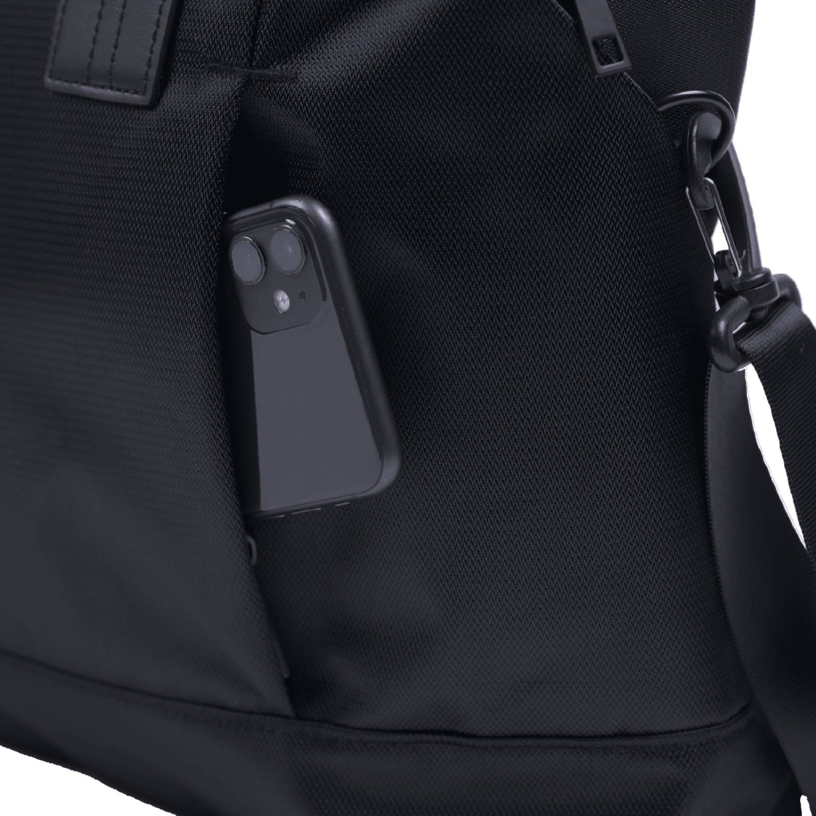 LUCKMAN Portafolio para Hombre tipo Maletín Ejecutivo, Funda y Mochila para Laptop hasta 15.6 Pulgadas, Dante, Negro 