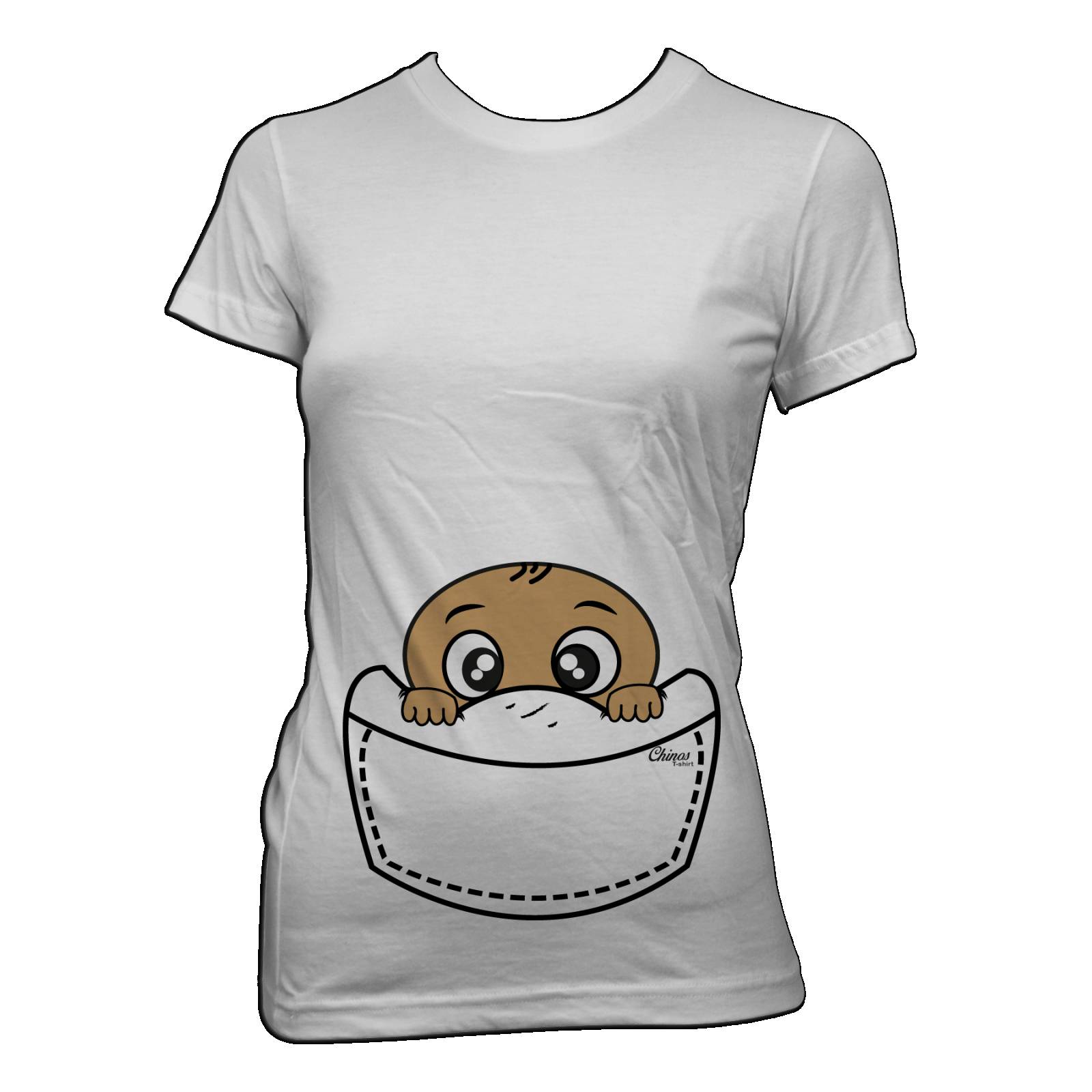 PLAYERA PARA EMBARAZADA, BEBE CANGURO, BEBE SALIENDO, PLAYERAS CHINOS.