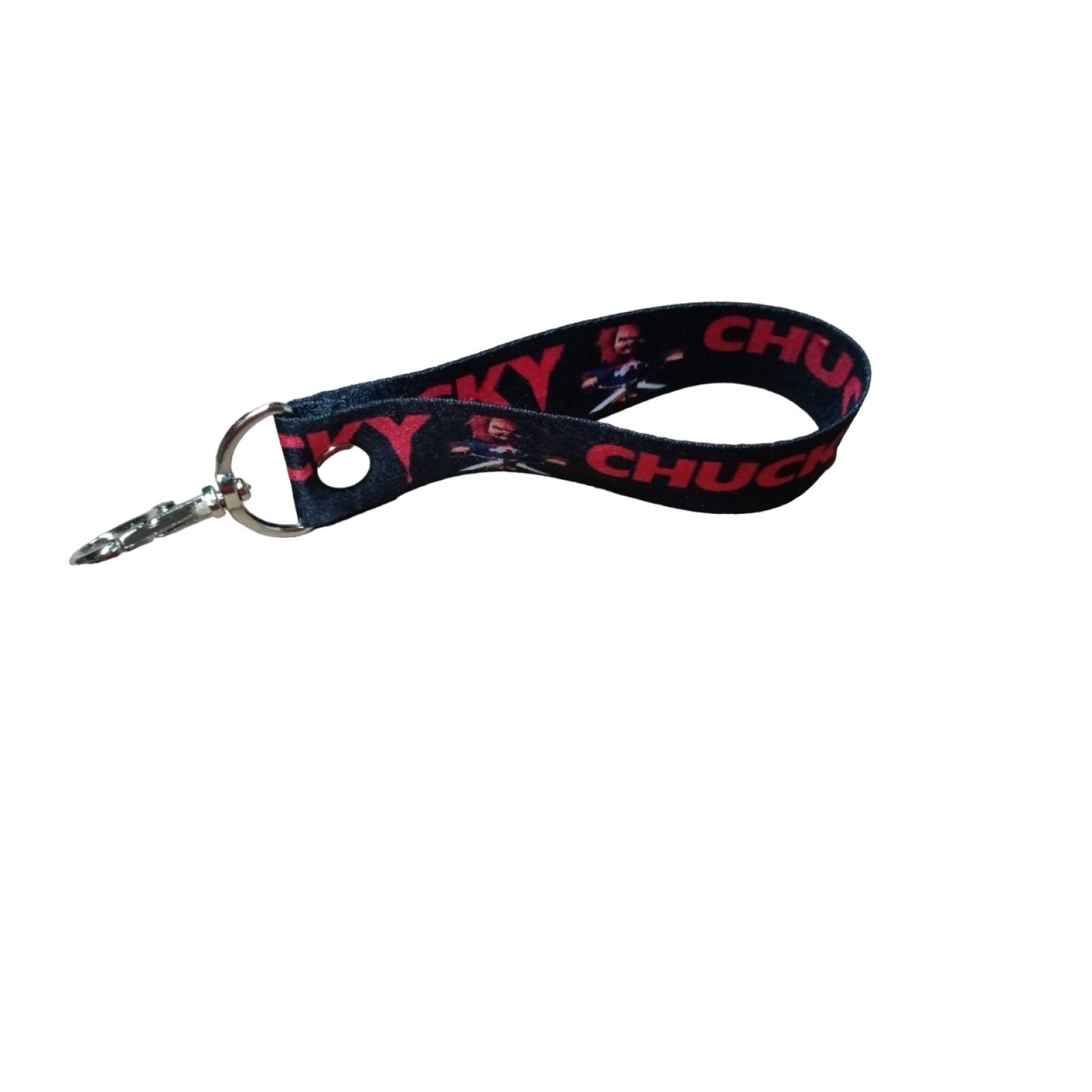 Llavero chucky, el muñeco diabolico, cinta para llaves, llavero de moda, Lanyard, Marca Bisonte Skate.