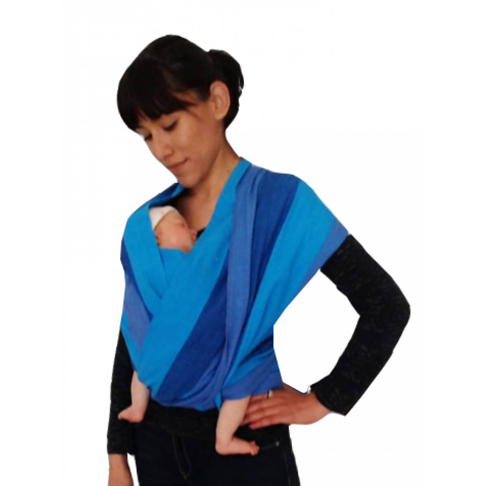 Fular tejido artesanal o rígido, rebozo materno, posición ergonómica