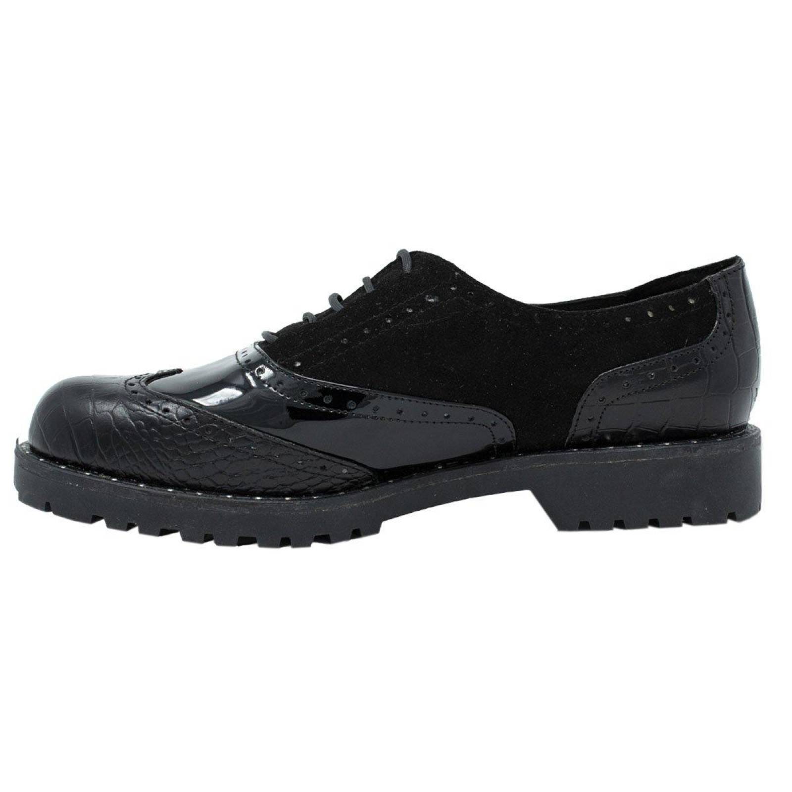 Regina Romero Zapato Urbano Bostoniano para Dama en piel- OXFORD SPORT 