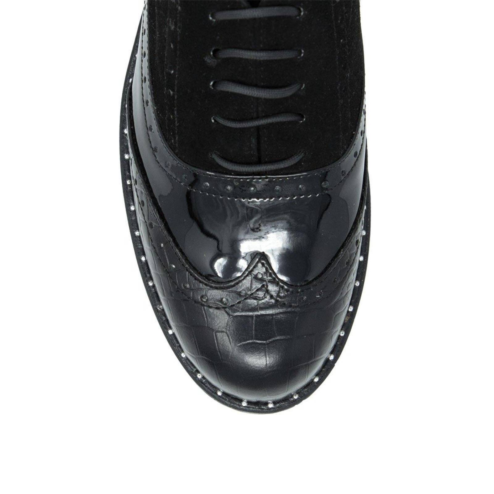 Regina Romero Zapato Urbano Bostoniano para Dama en piel- OXFORD SPORT 