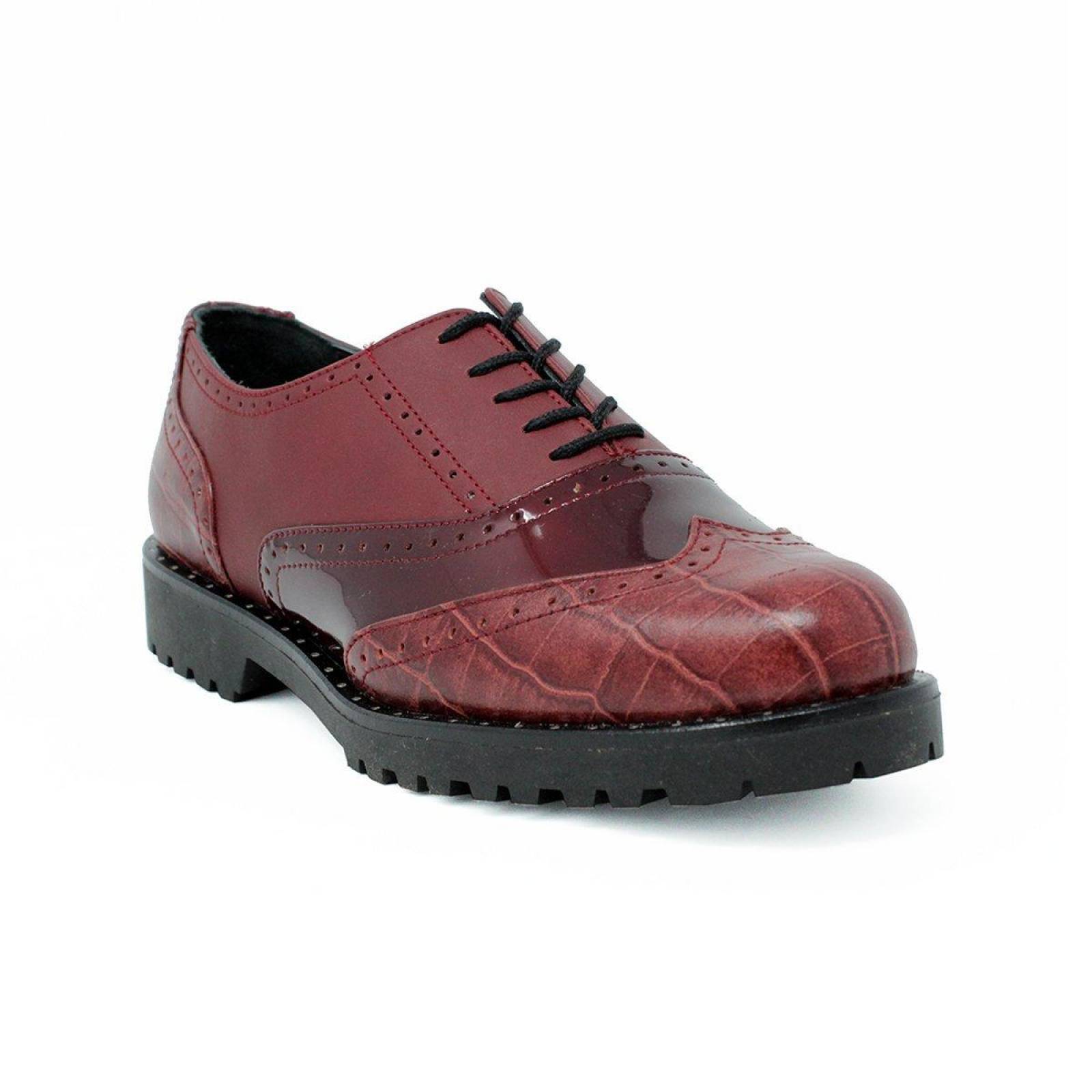 Regina Romero Zapato Urbano Bostoniano para Dama en piel- OXFORD SPORT 