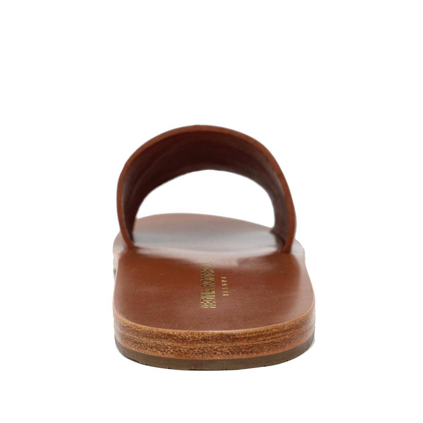 ALMA - Terracota Regina Romero Resort Zapato Sandalia de Piso para Dama en Piel 
