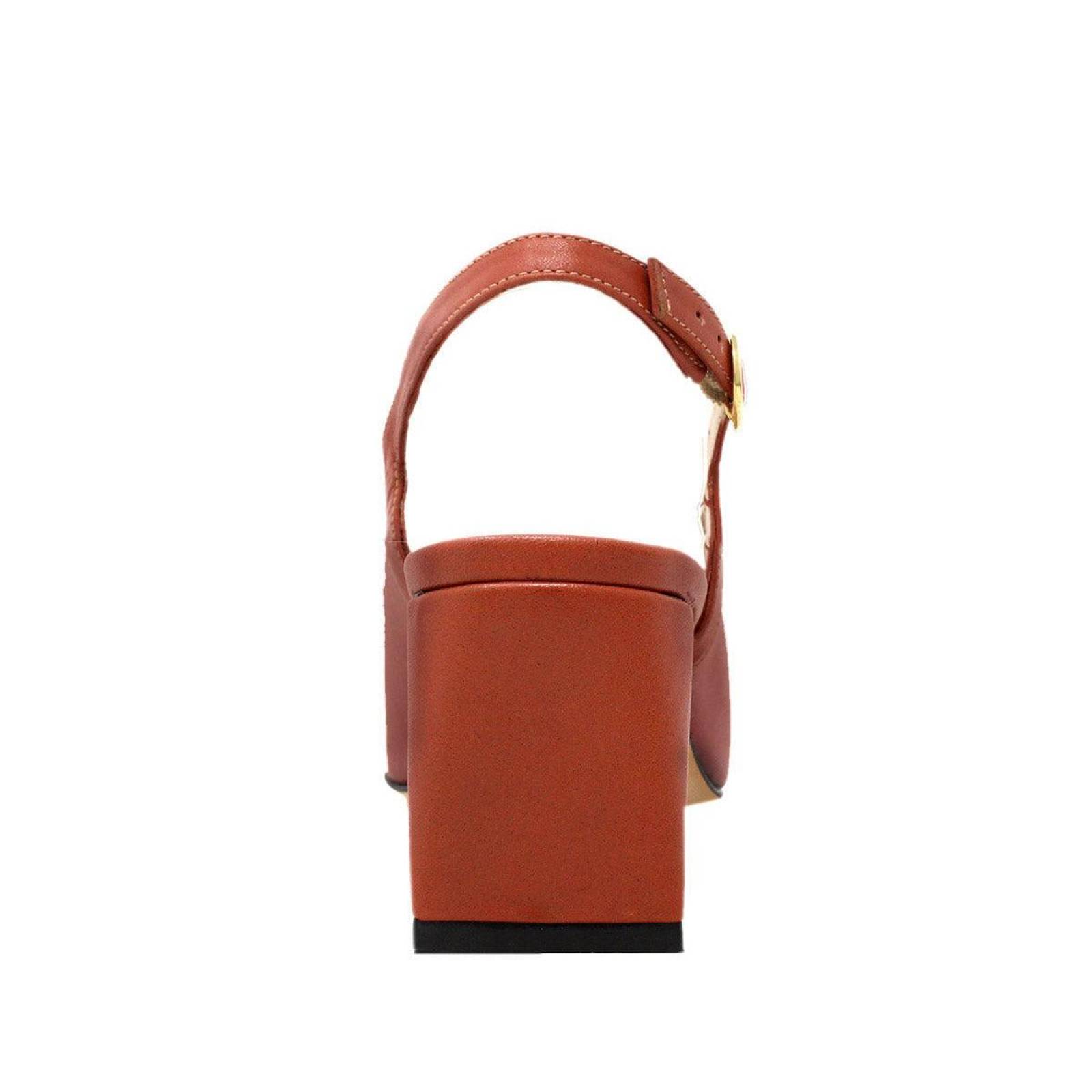 LARA 50 - Mix Rose Regina Romero Zapato Zapatilla Tacon Bajo para Dama en Piel 