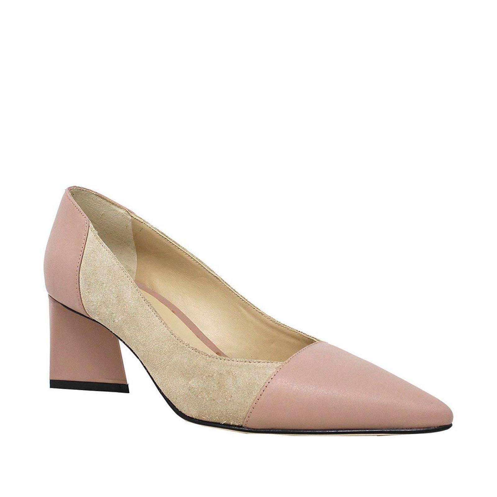 LINA 50 - Chai y Rosa Regina Romero Zapato Zapatilla Tacon Bajo para Dama en Piel