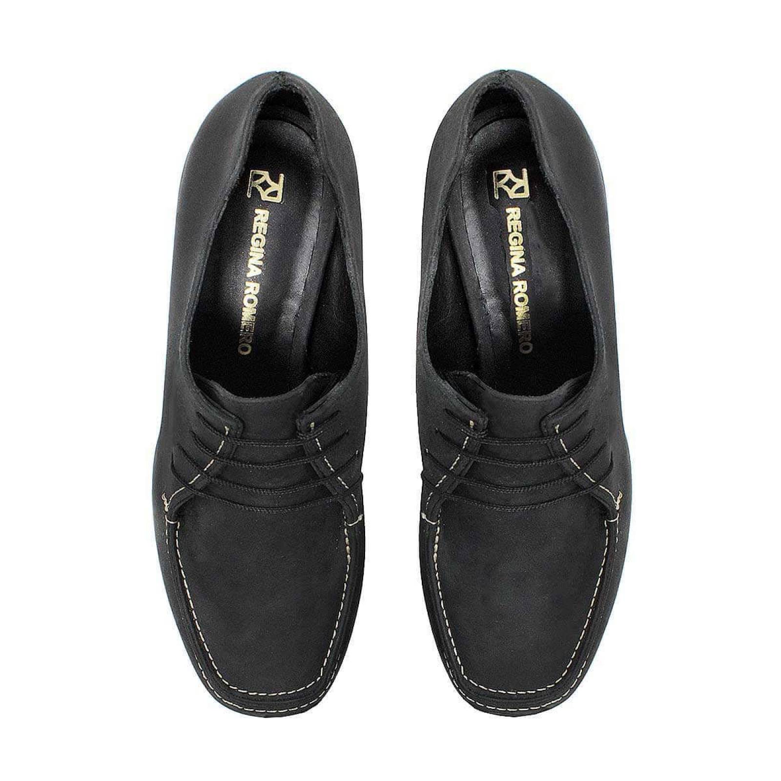 ZOE 95 - Concreto Regina Romero Zapato Plataforma Tacon Alto para Dama en Piel 