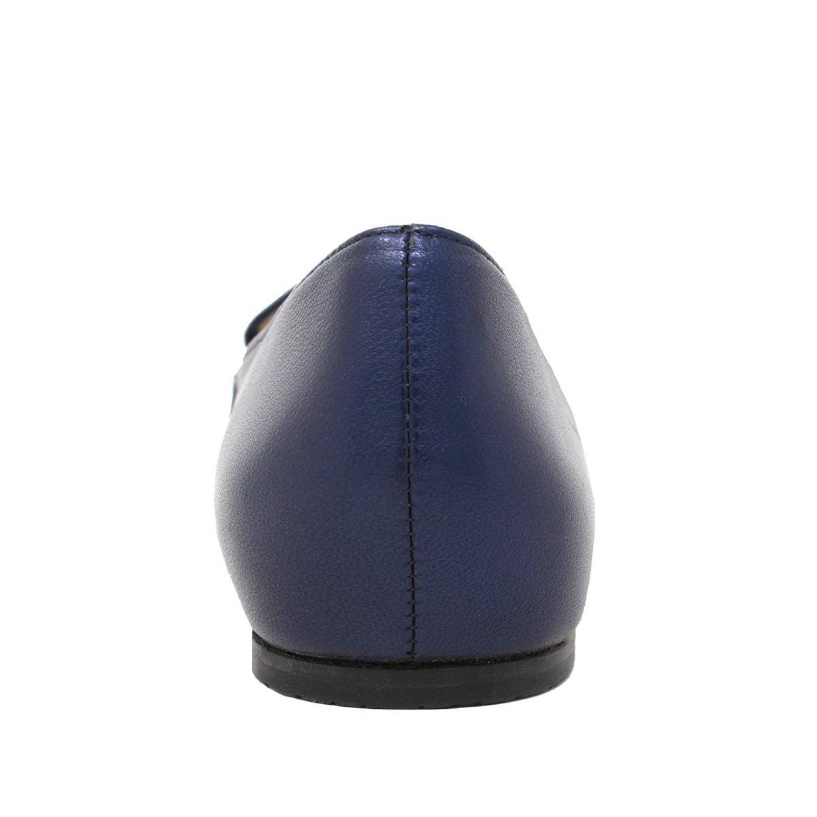 LUA - Marino Regina Romero Zapato Mocasin de Piso para Dama en Piel