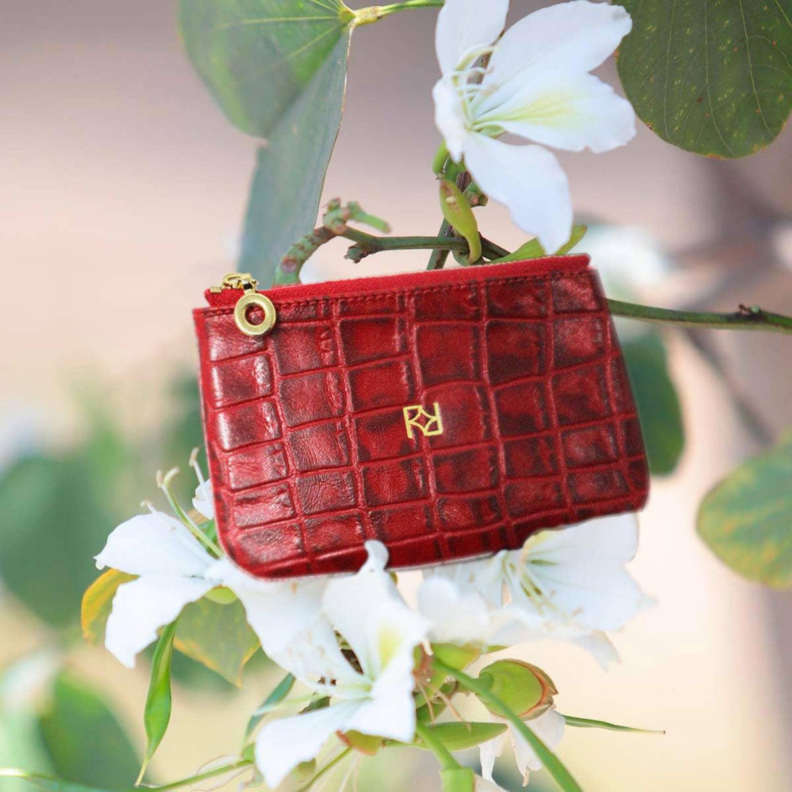 SOPHIE - Rojo Regina Romero Accesorio Monedero para Dama en Piel 2 