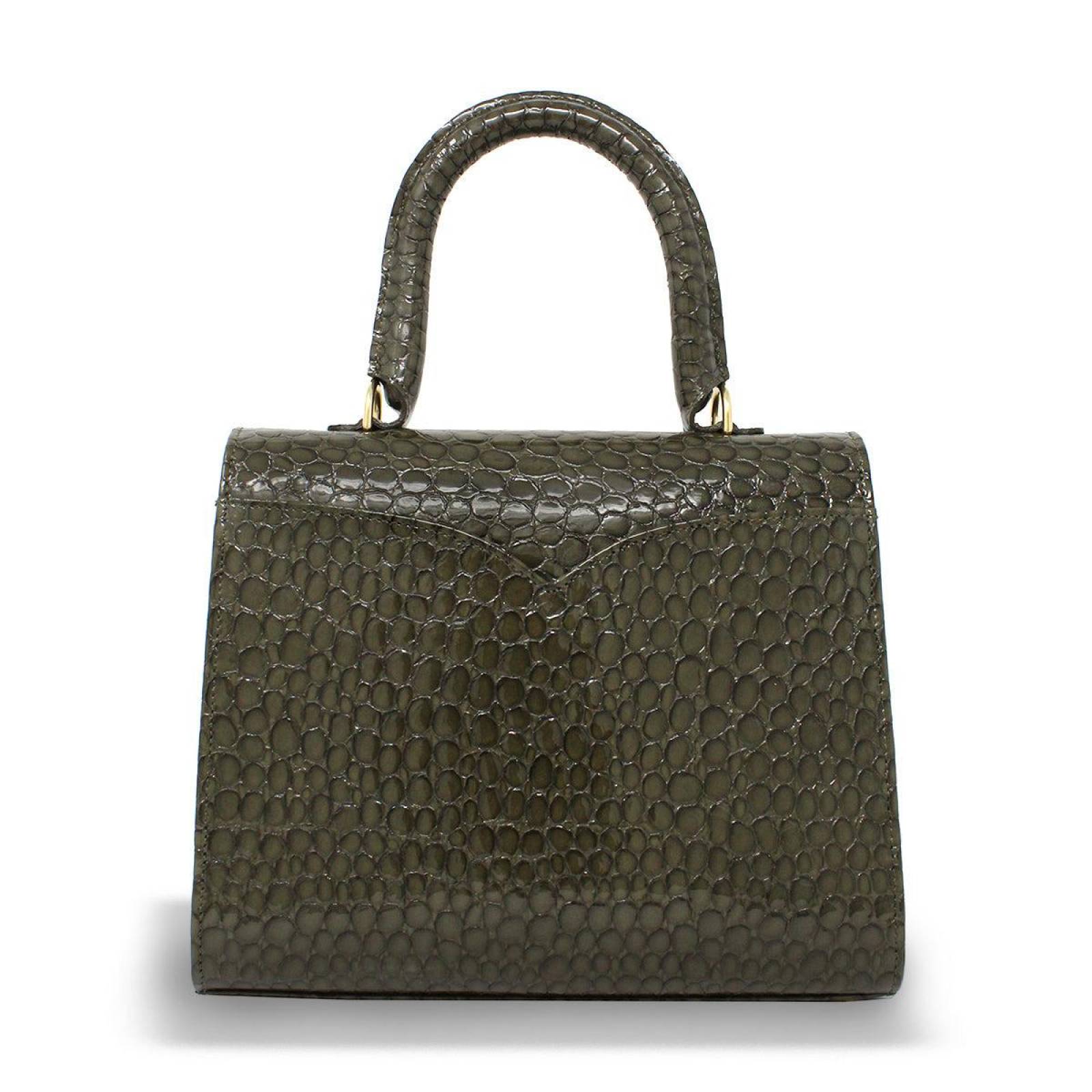 SELINA - Khaki Regina Romero Accesorio Bolso para Dama en Piel 