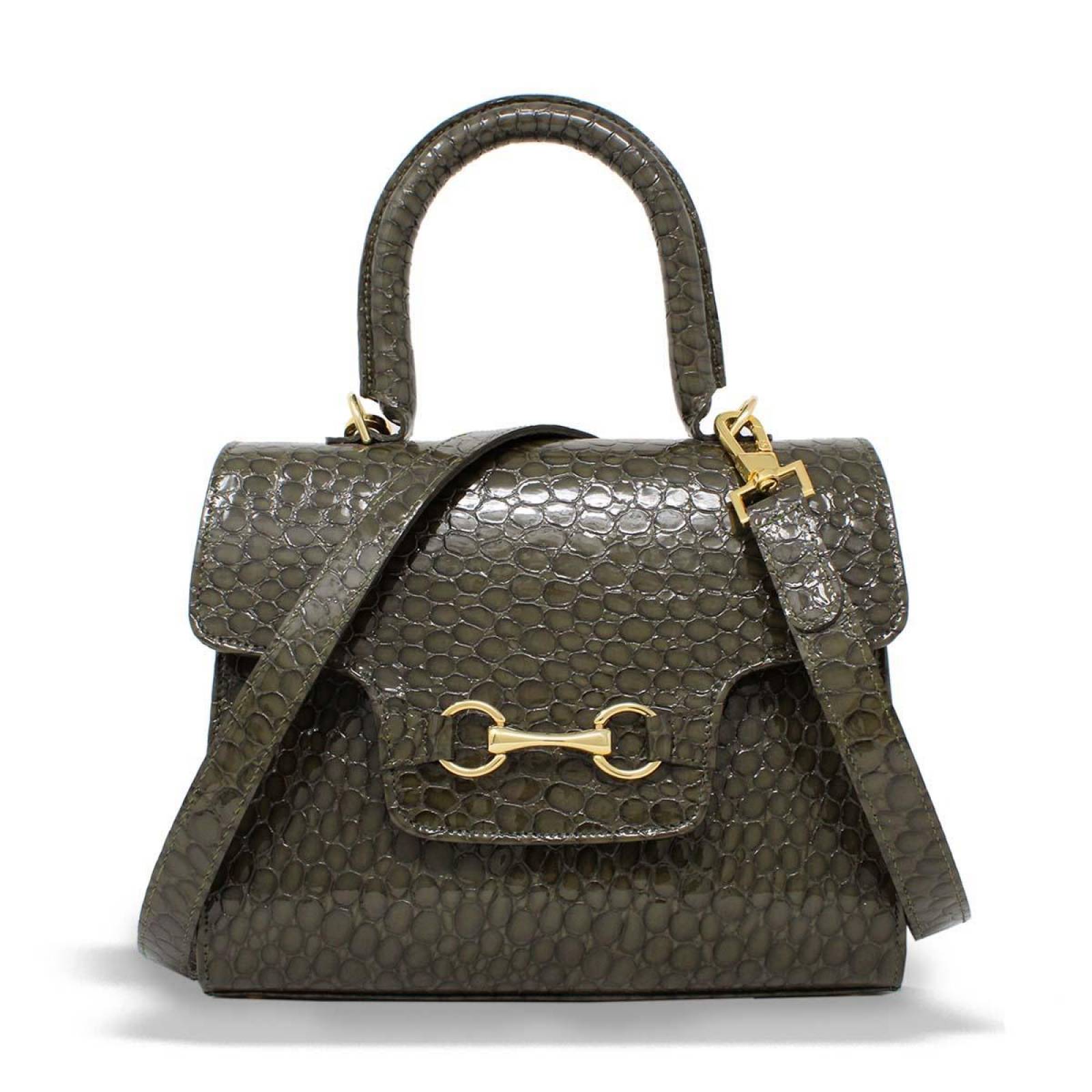 SELINA - Khaki Regina Romero Accesorio Bolso para Dama en Piel 