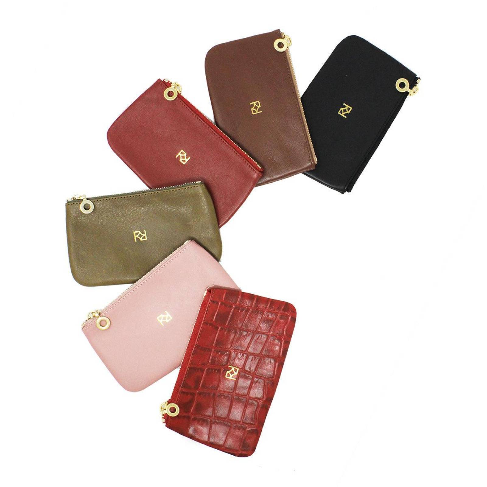 SOPHIE - Verde Olivo Regina Romero Accesorio Monedero para Dama en Piel 
