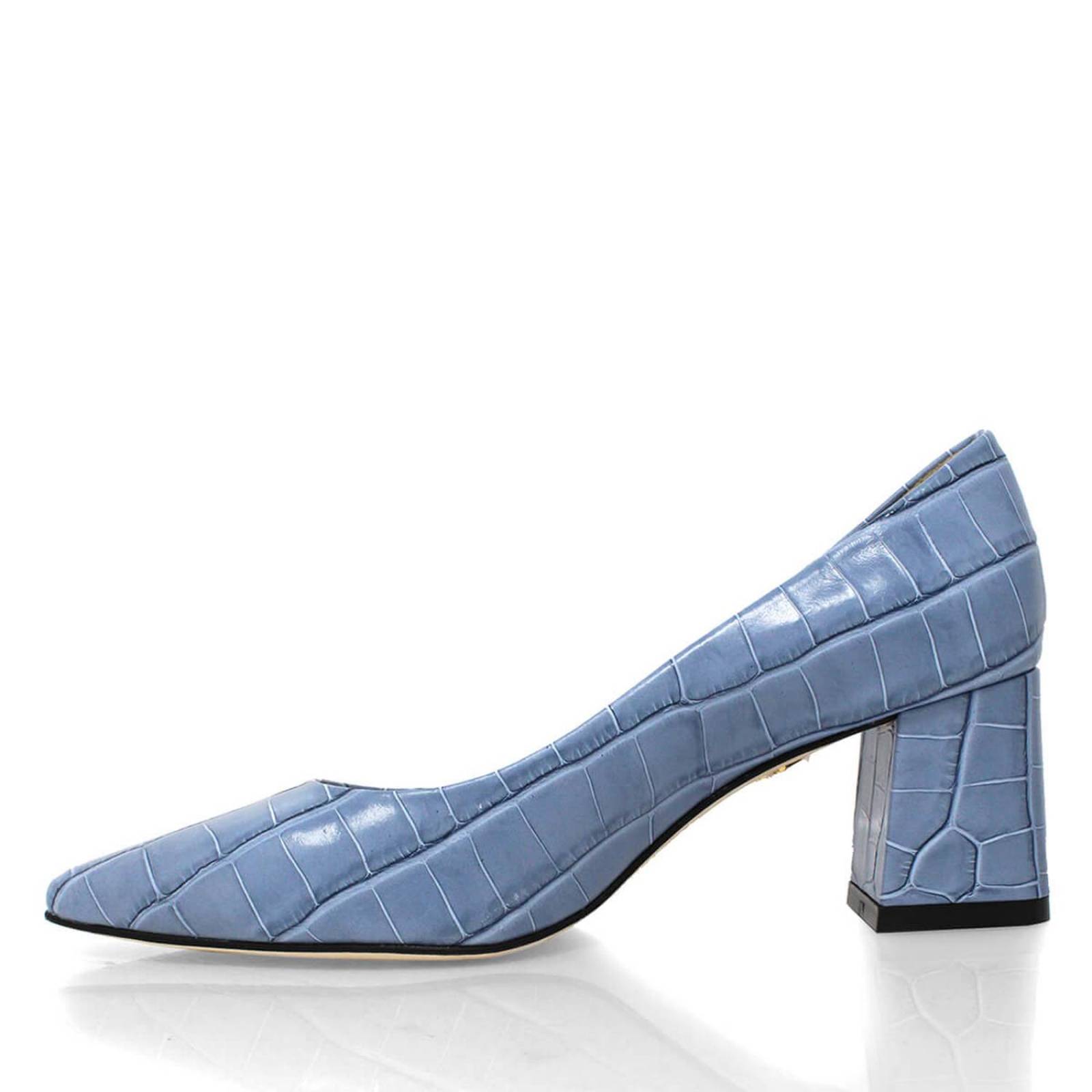 TAMARA 50 - Azul Claro Regina Romero Zapato Zapatilla Tacon Bajo para Dama en Piel 