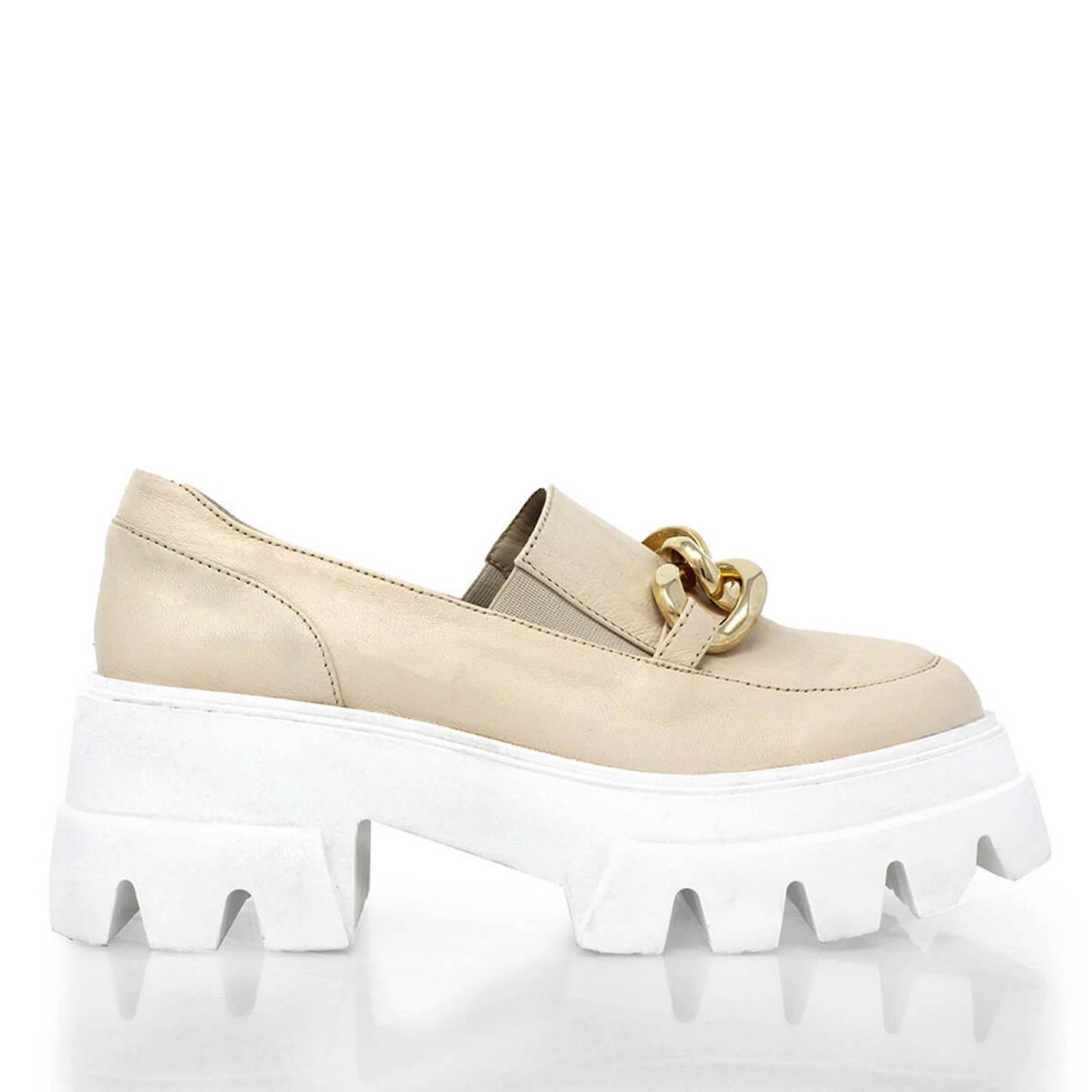 RAQUEL 65 - Latte Regina Romero Zapato Bostoniano Urbano Sport para Dama en Piel 