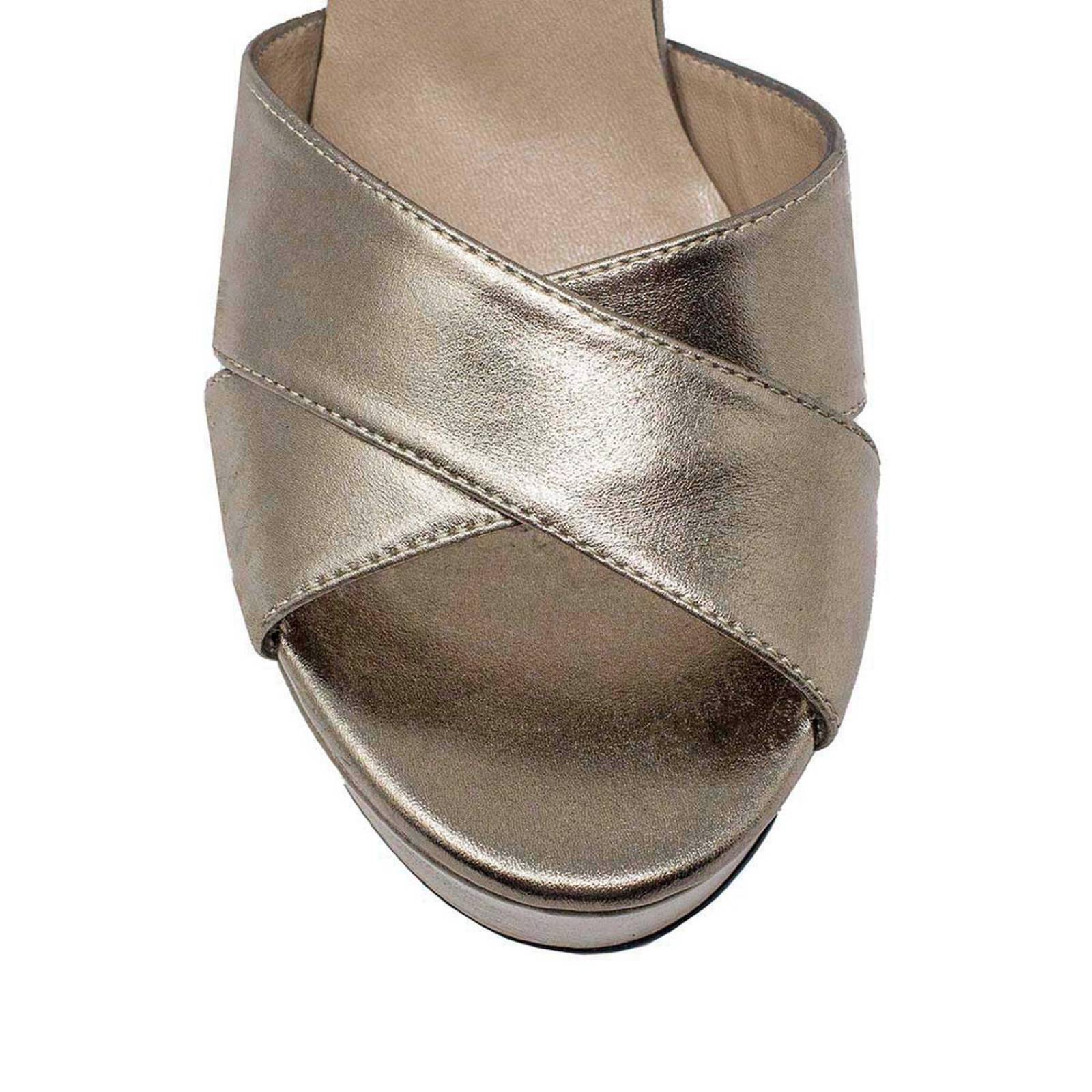 VENUS 120 - Seda Regina Romero Zapato Sandalia Plataforma Tacon Alto Para Dama en Piel 