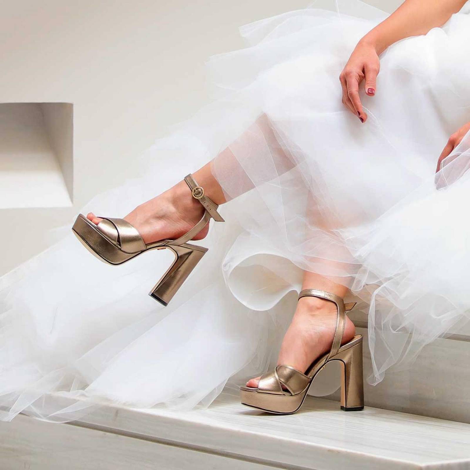 VENUS 120 - Seda Regina Romero Zapato Sandalia Plataforma Tacon Alto Para Dama en Piel 