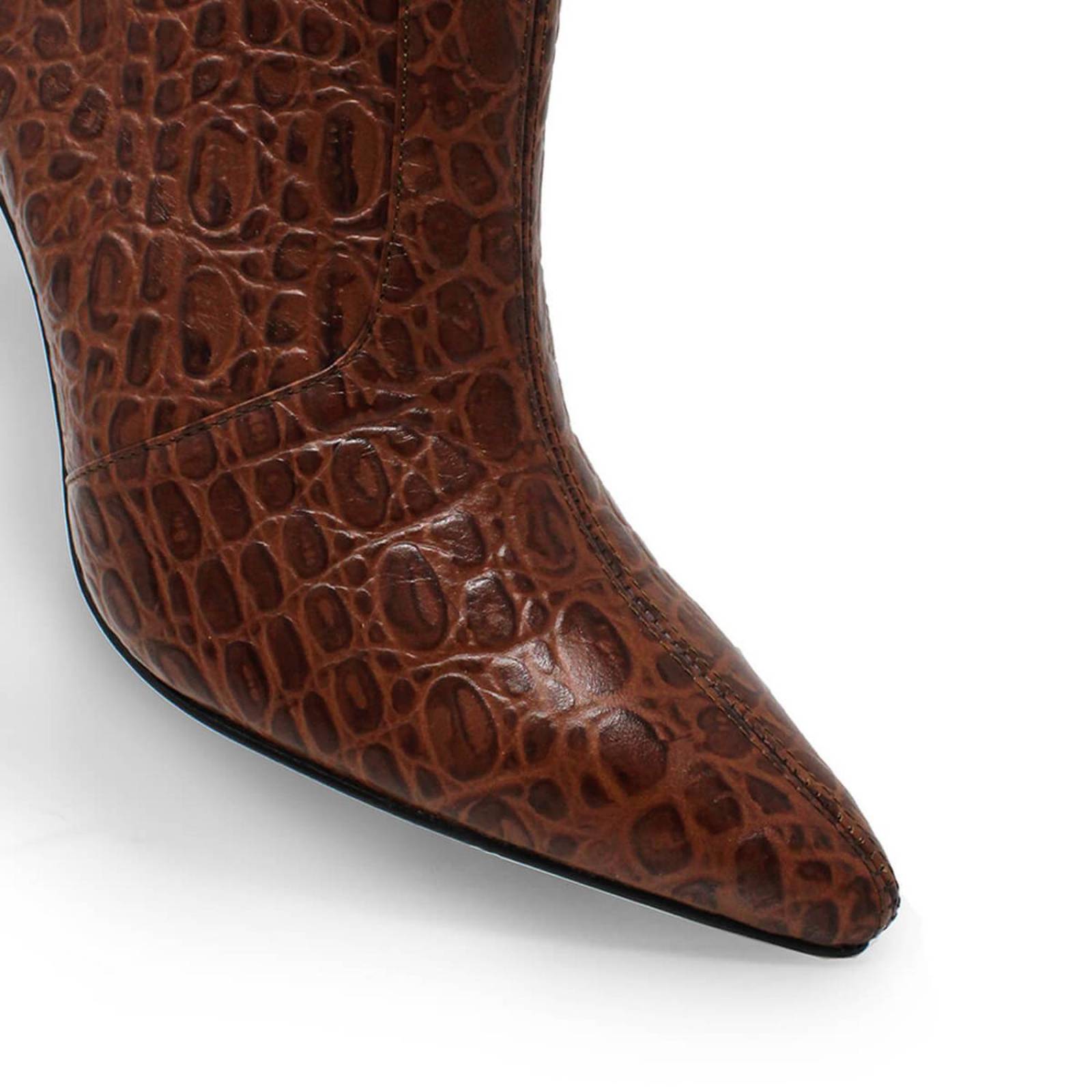 ANTONIA 75 - Cafe Regina Romero Zapato Bota Botin Tacon Alto Para Dama en Piel