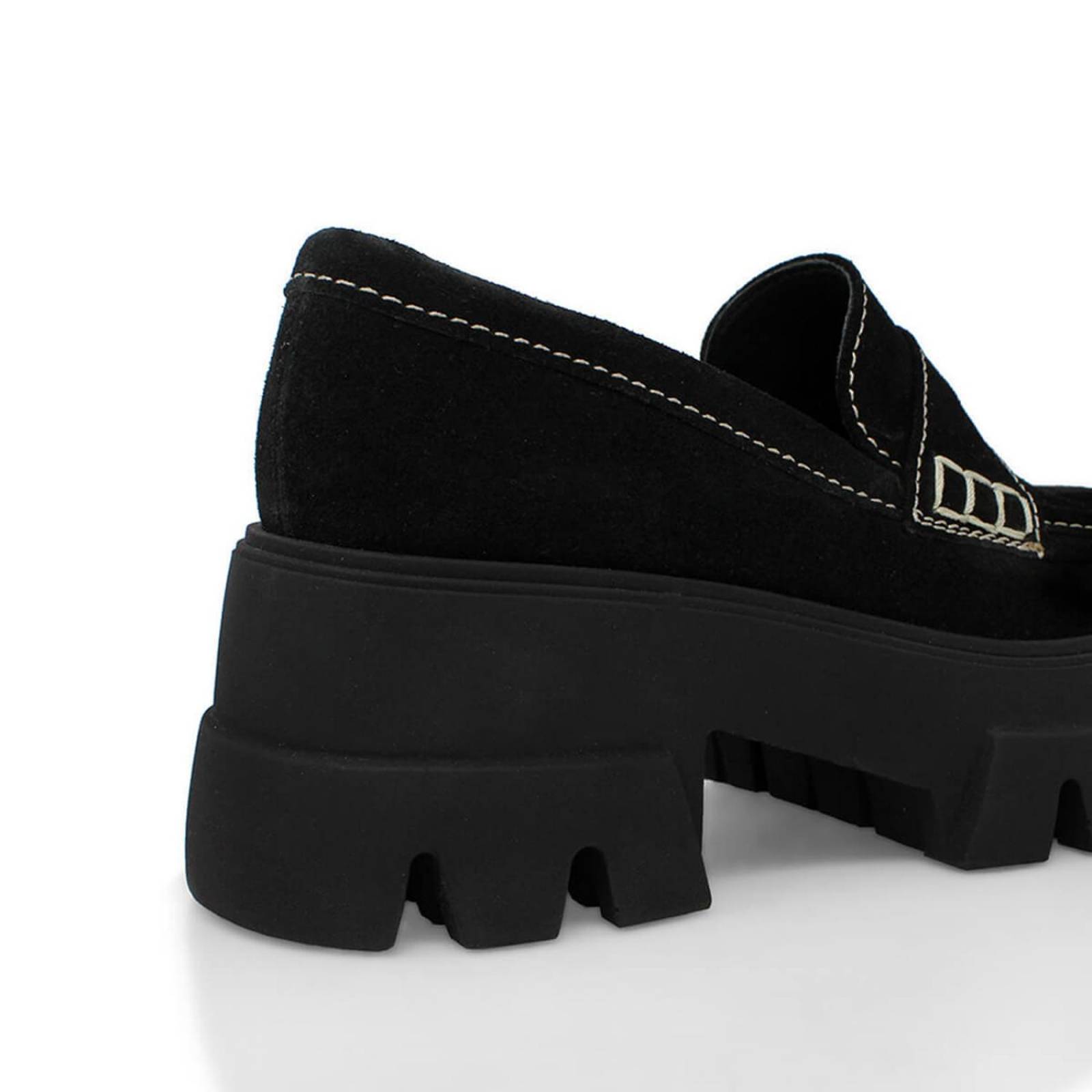 LOVE 65 - Ante Negro Regina Romero Zapato Tenis Urbano Sport Para Dama en Piel 