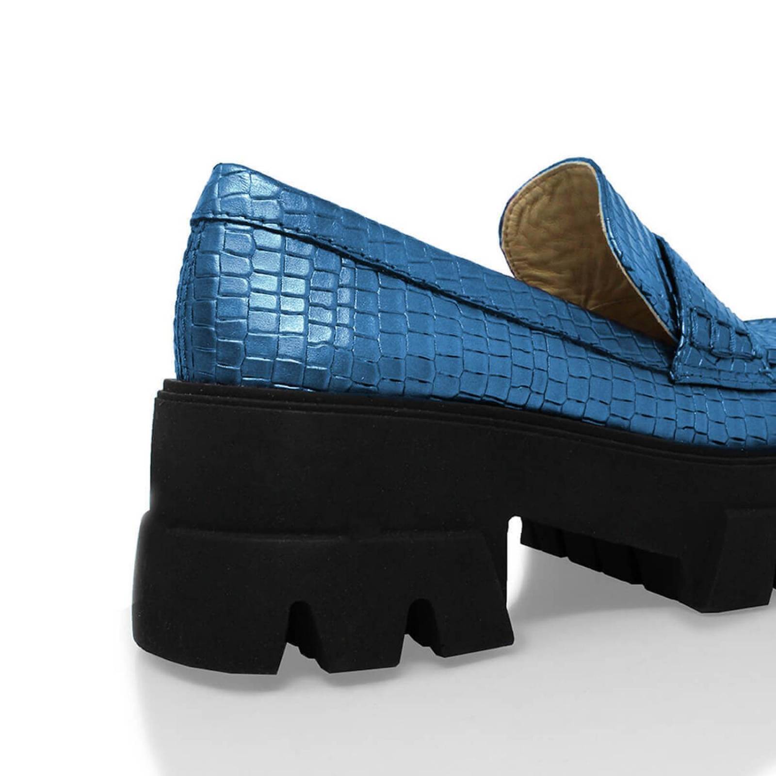 LOVE 65 - Cobalto Regina Romero Zapato Tenis Urbano Sport Para Dama en Piel 