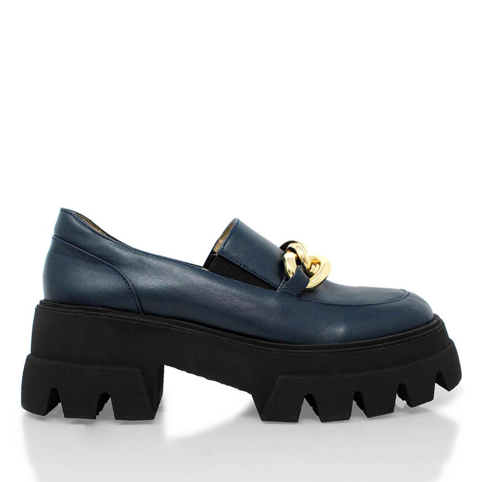 RAQUEL 65 - Azul Marino Regina Romero Zapato Tenis Urbano Sport Para Dama en Piel 