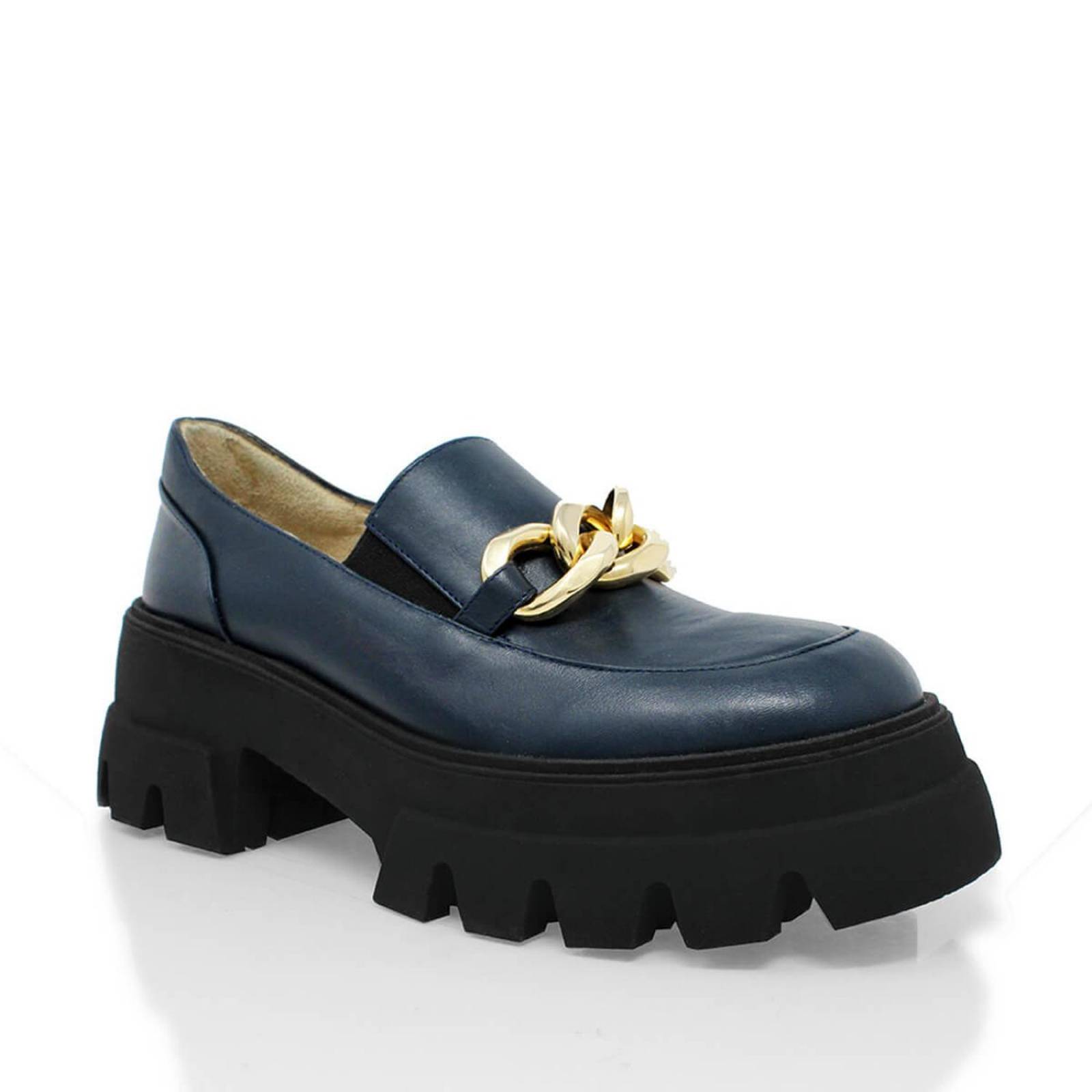 RAQUEL 65 - Azul Marino Regina Romero Zapato Tenis Urbano Sport Para Dama en Piel 