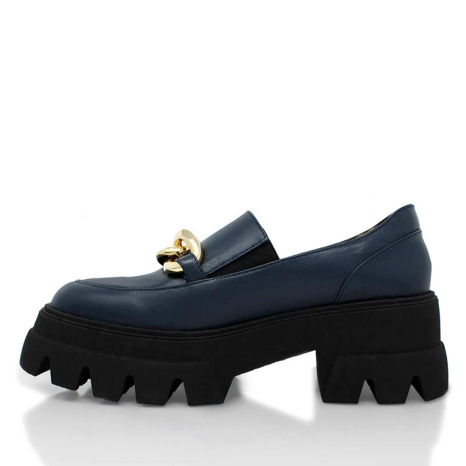 RAQUEL 65 - Azul Marino Regina Romero Zapato Tenis Urbano Sport Para Dama en Piel 