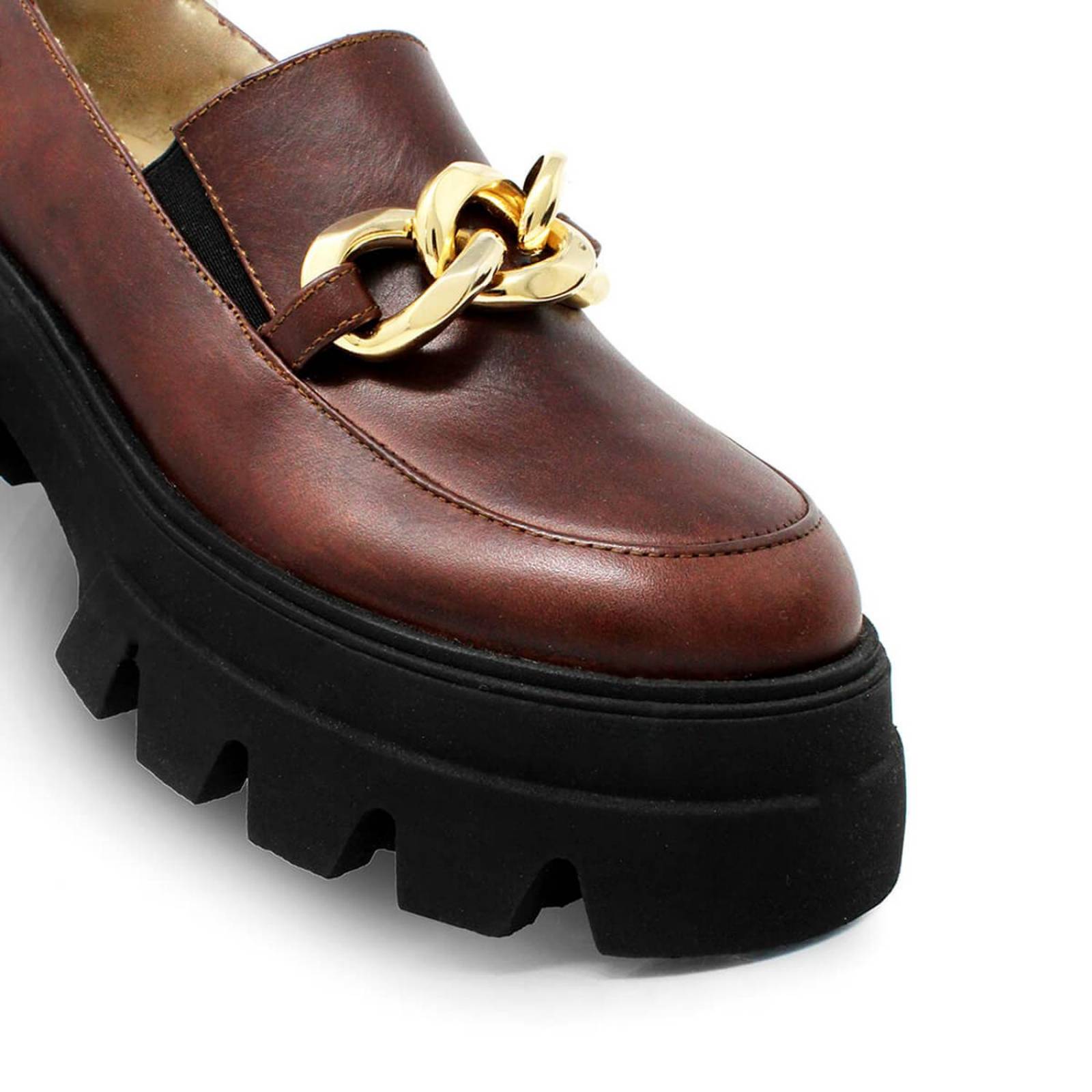 RAQUEL 65 - Cafe Oscuro Regina Romero Zapato Tenis Urbano Sport Para Dama en Piel 