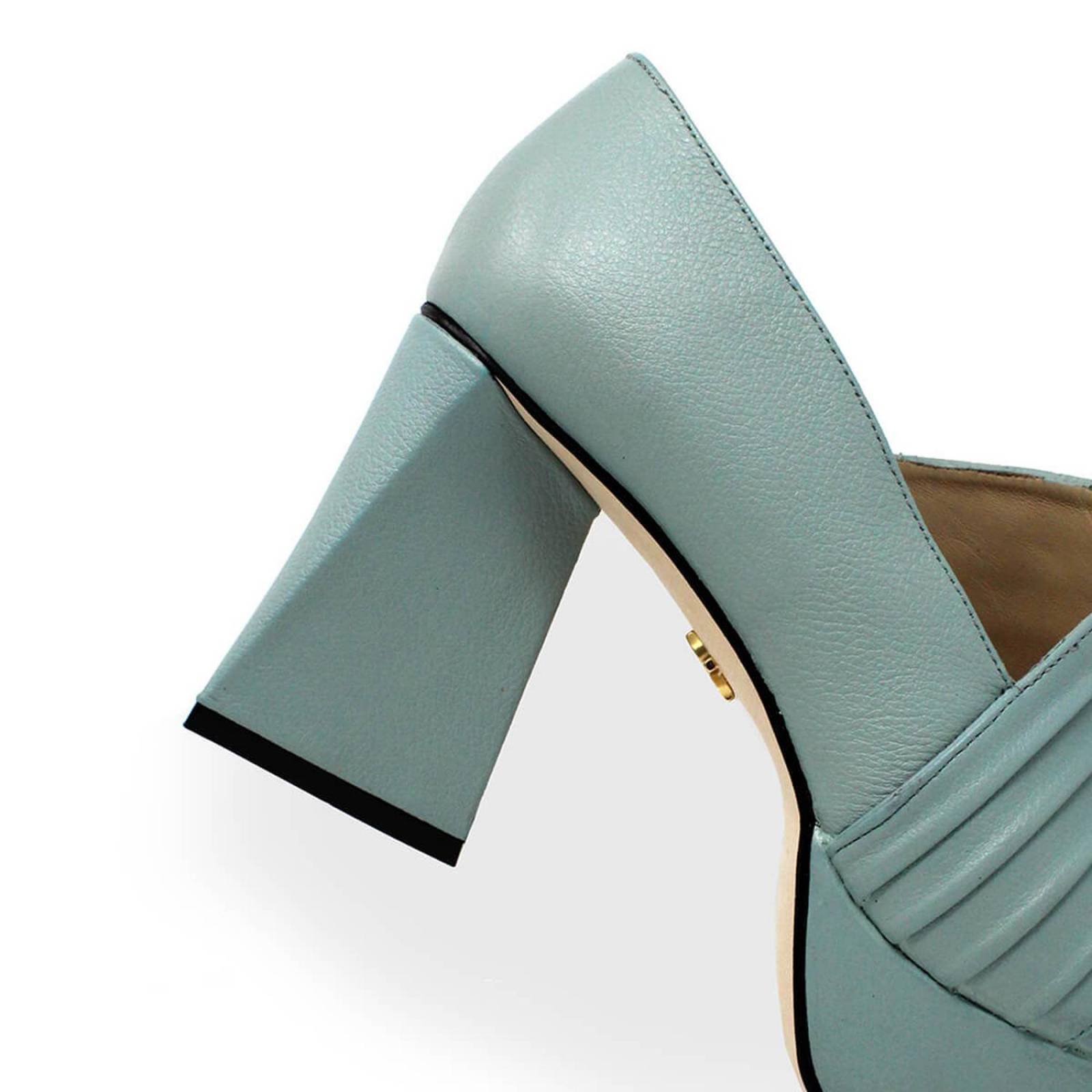 MIRELLE 95 - Menta Regina Romero Zapato Plataforma Tacon Alto Para Dama en Piel 
