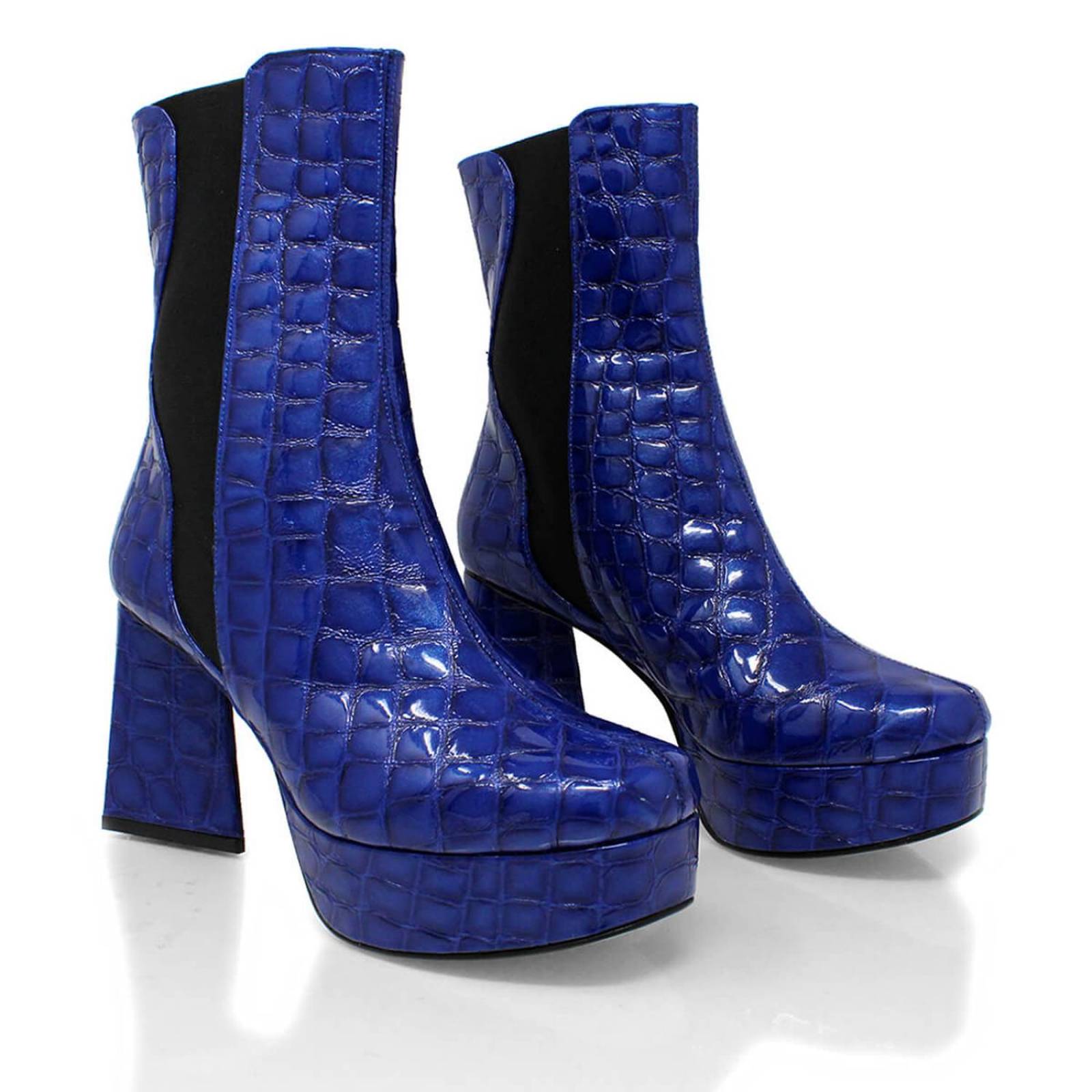 Botines best sale azul rey