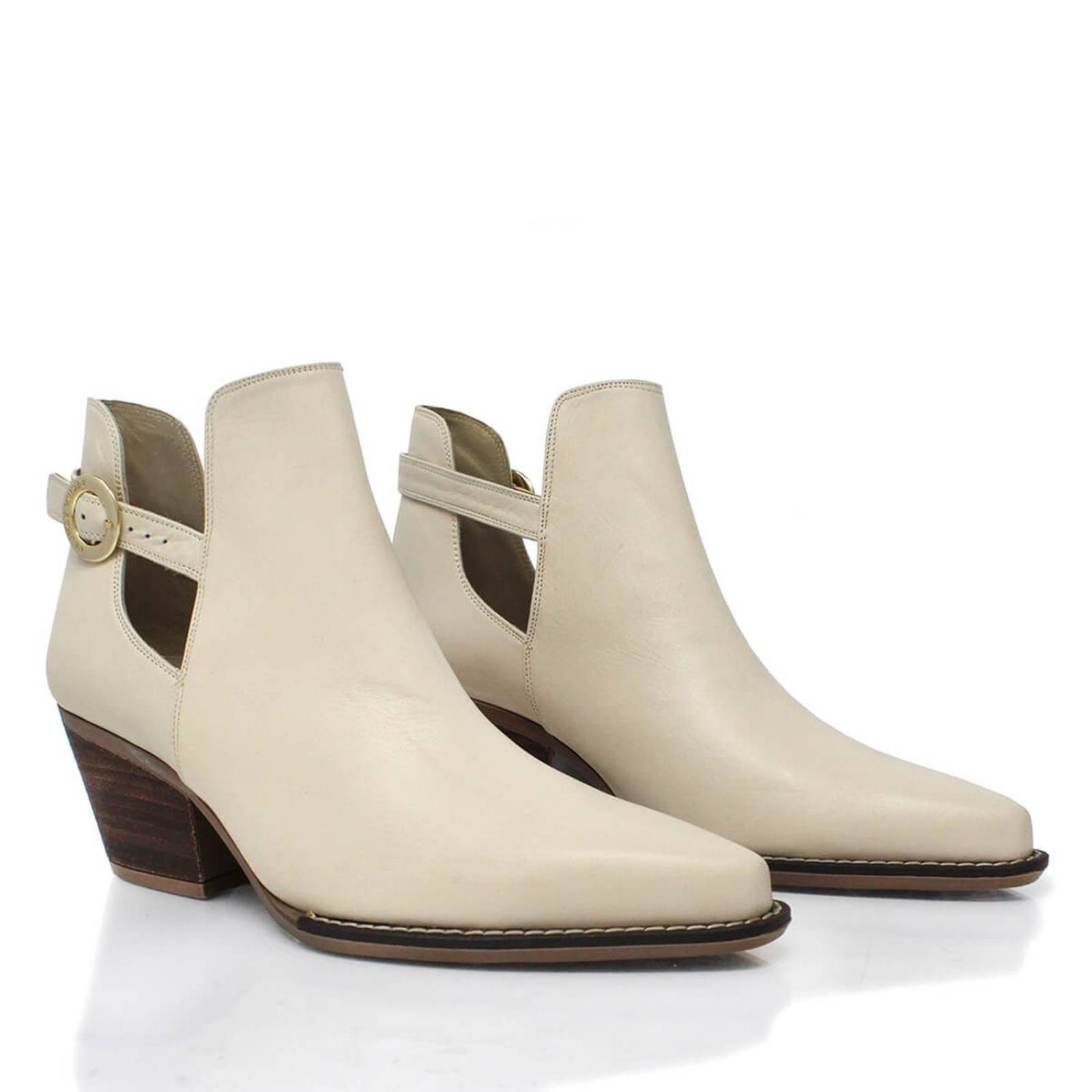 BLAKE 60 - Arena Regina Romero Zapato Bota Botin Tacon Bajo Para Dama en Piel 