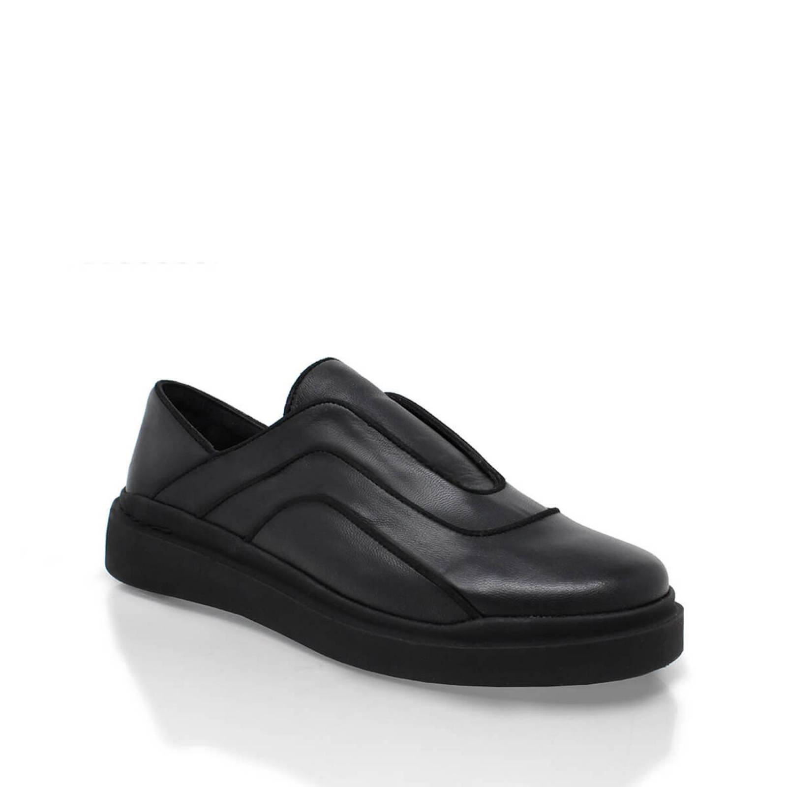 CHARLIE 35 - Negro Regina Romero Zapato Tenis Urbano Sport Para Dama en Piel 