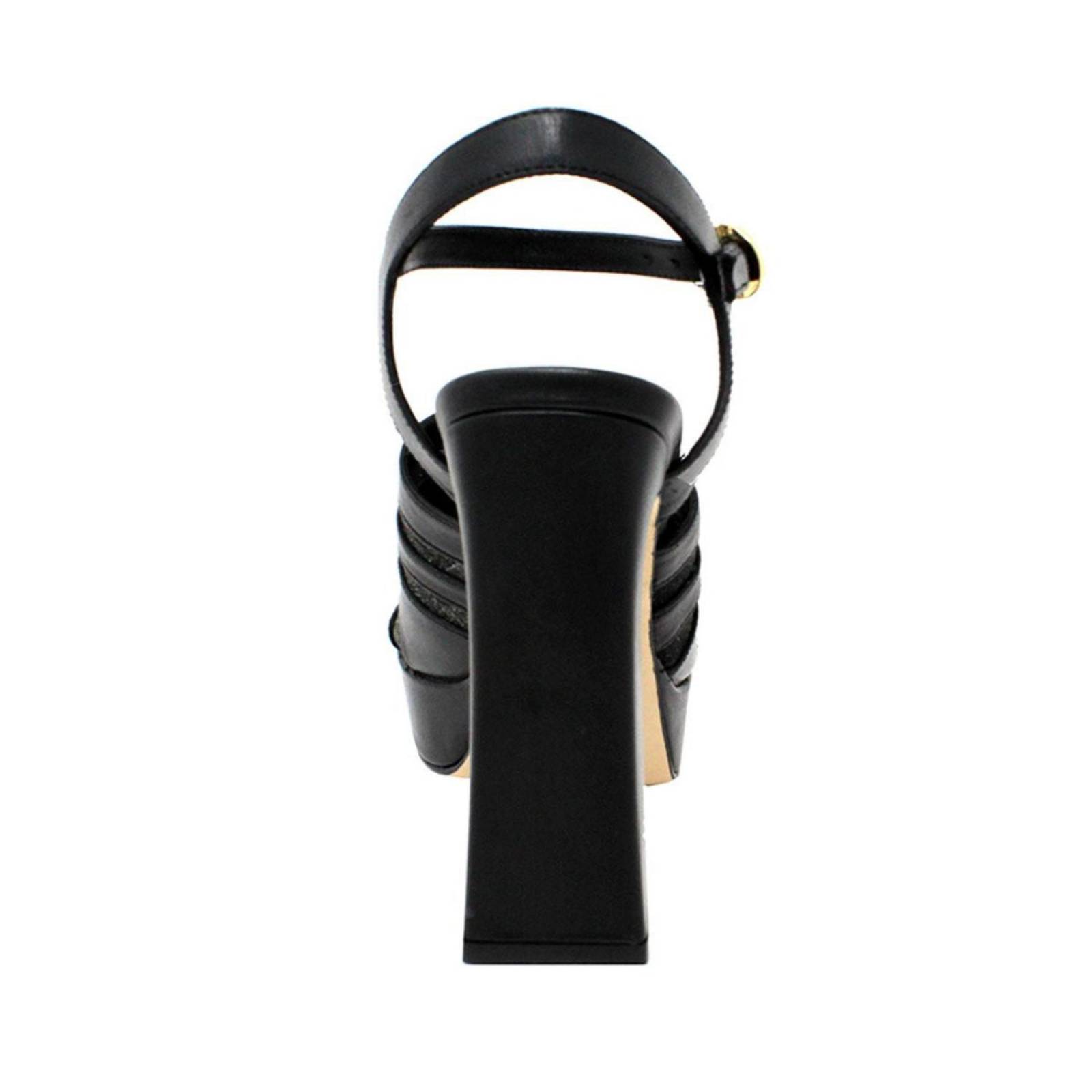 ROBIN 125 - Negro Regina Romero Zapato Sandalia Plataforma Tacon Alto Para Dama en Piel 