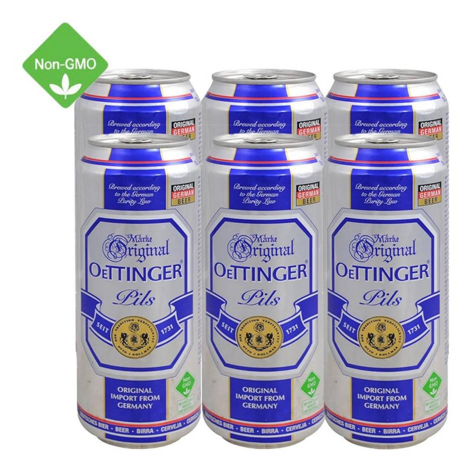 Cerveza Oettinger Pils Six Pack 500 Ml C/u 