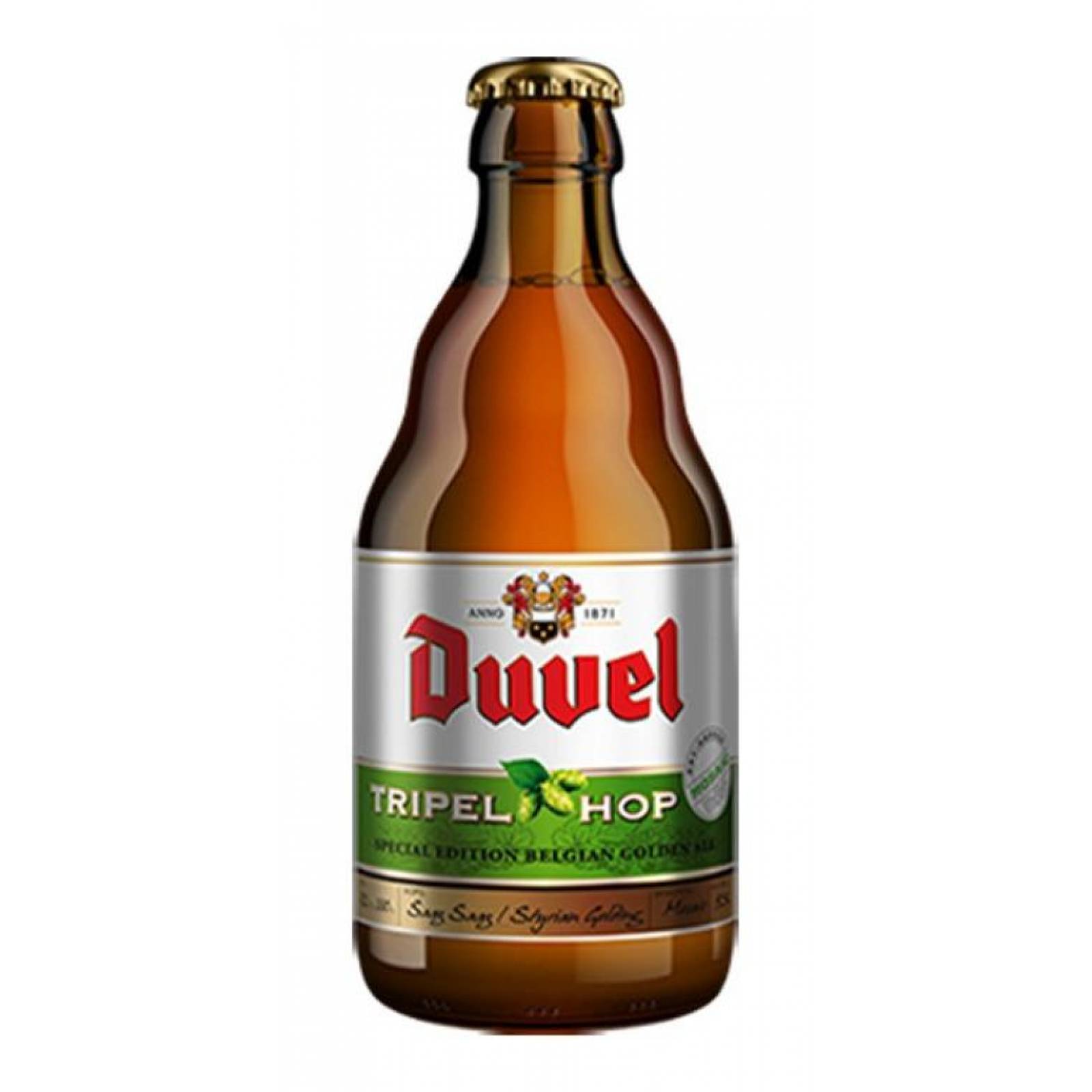 Cerveza Duvel Tripel Hop Citra 3 Botellas 330ml C/u 