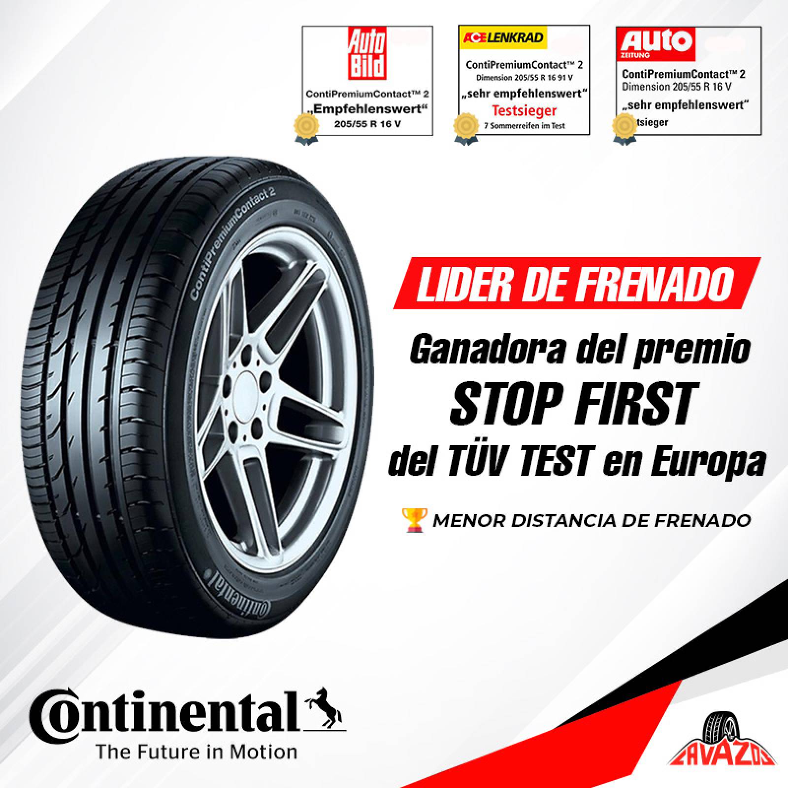 Llanta 205/55 R16 Continental Contipremium Contact 2 91W