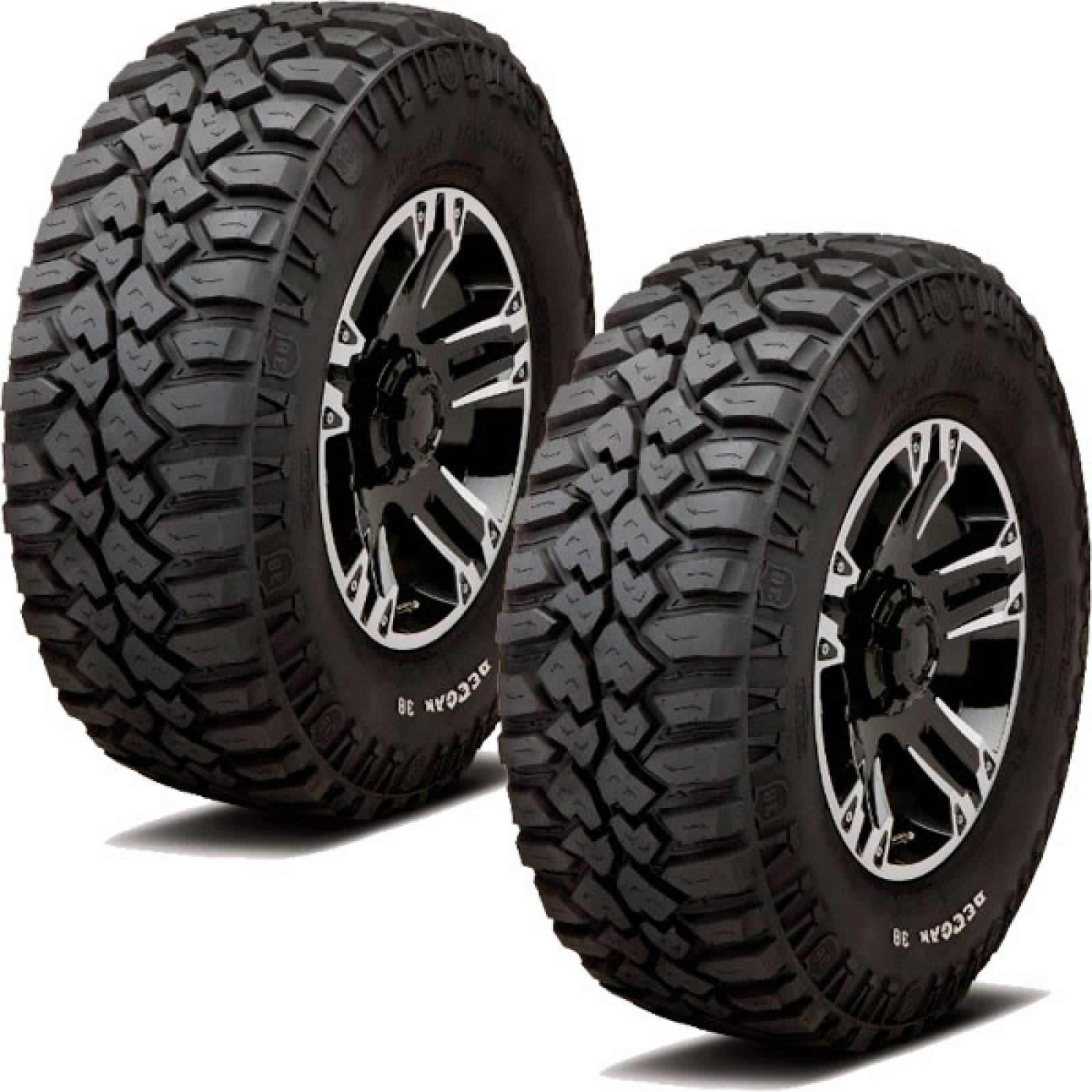 Paquete de 2 LLANTAS 315 70 R17 MICKEY THOMPSON DEEGAN 38 MUD TERRAIN 8C 121Q