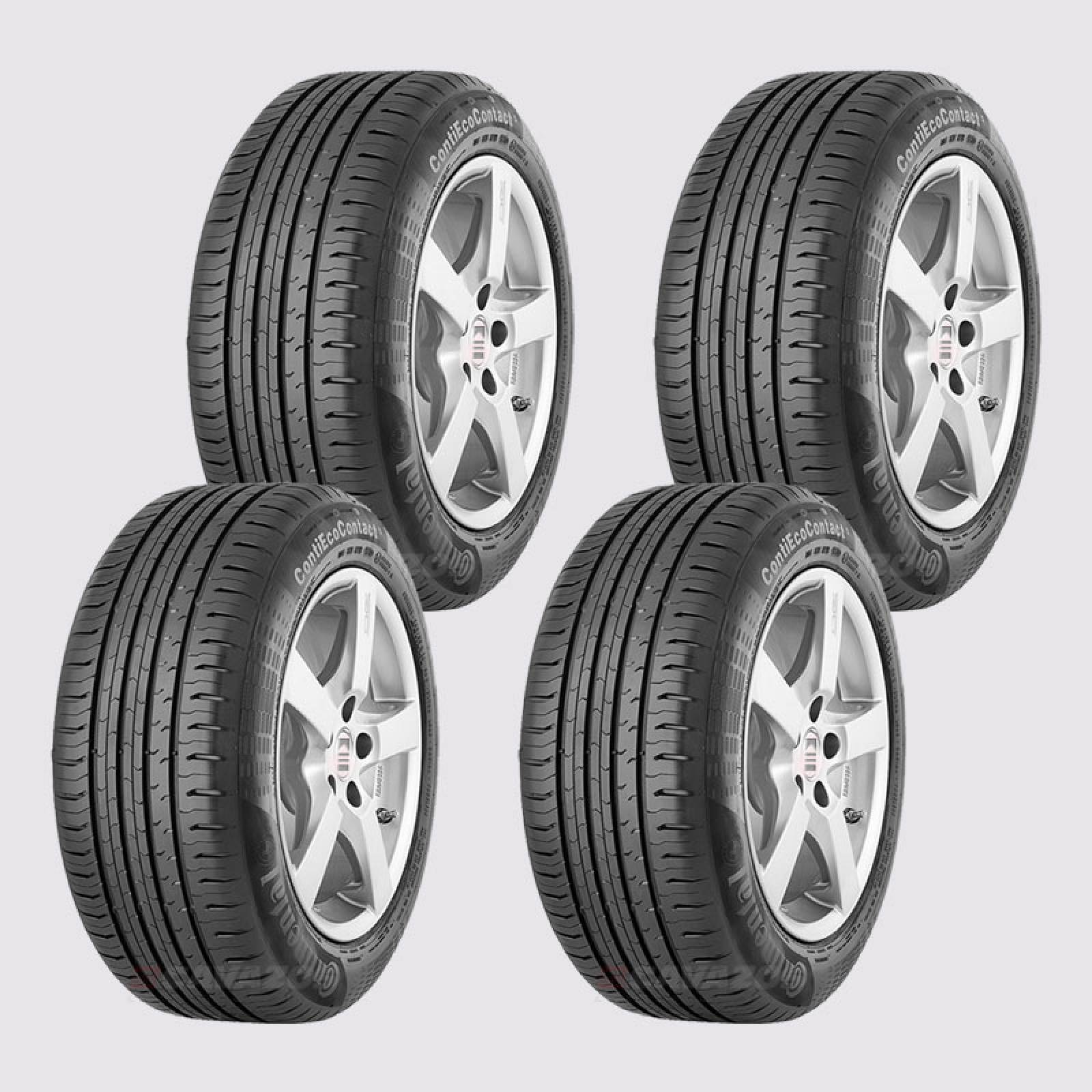 Paquete de 4 LLANTAS 185 60 R15 CONTINENTAL CONTIECOCONTACT 5 AO 84H