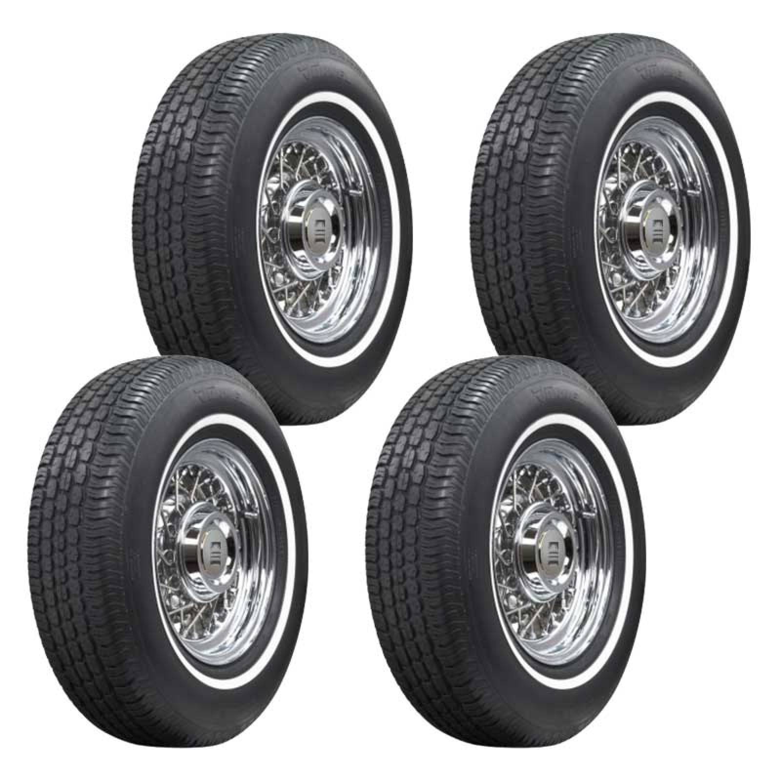 Paquete de 4 LLANTAS 195 75 R14 TORNEL CLASSIC CARA BLANCA 92S