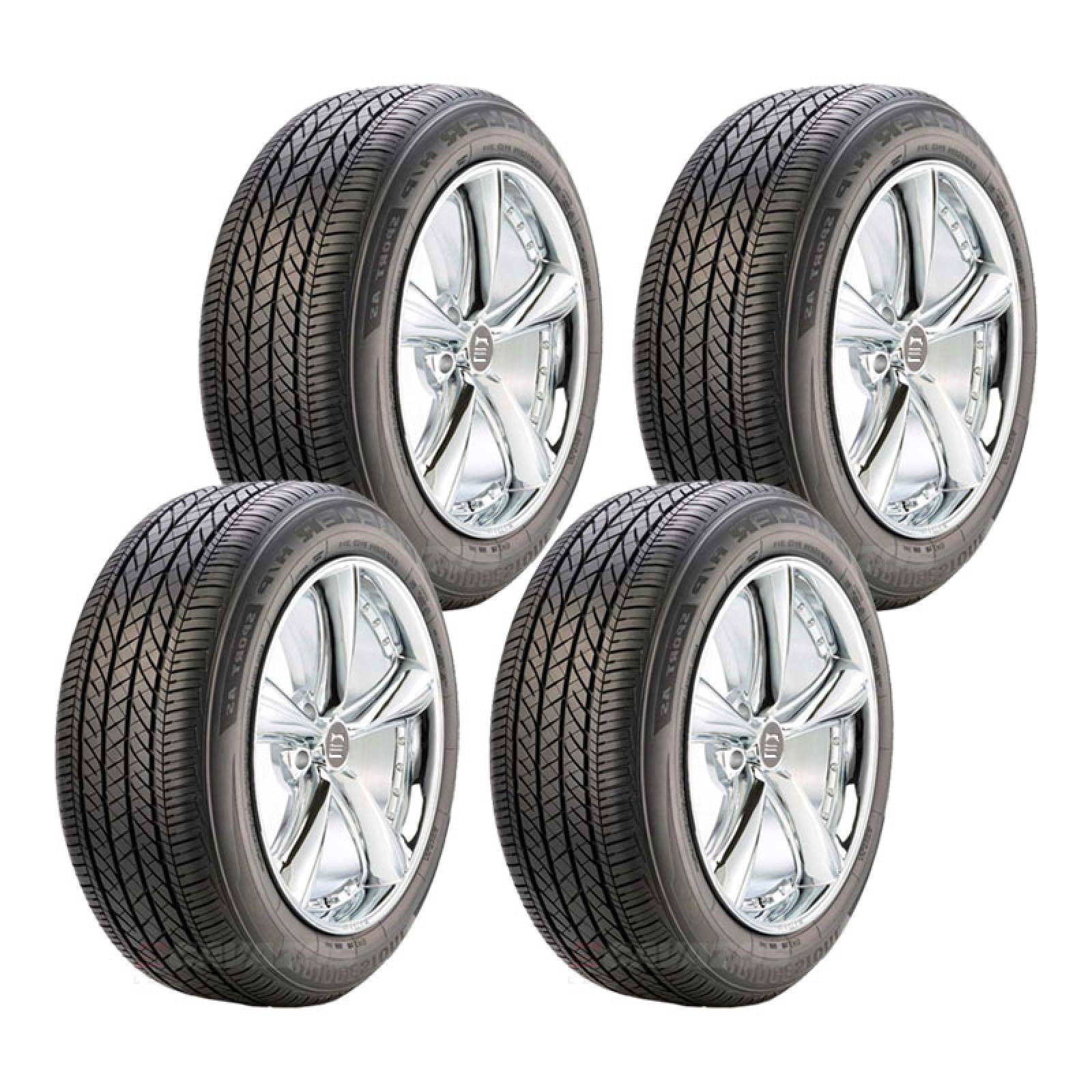 Paquete de 4 LLANTAS 225 65 R17 BRIDGESTONE DUELER H P SPORT AS 102T