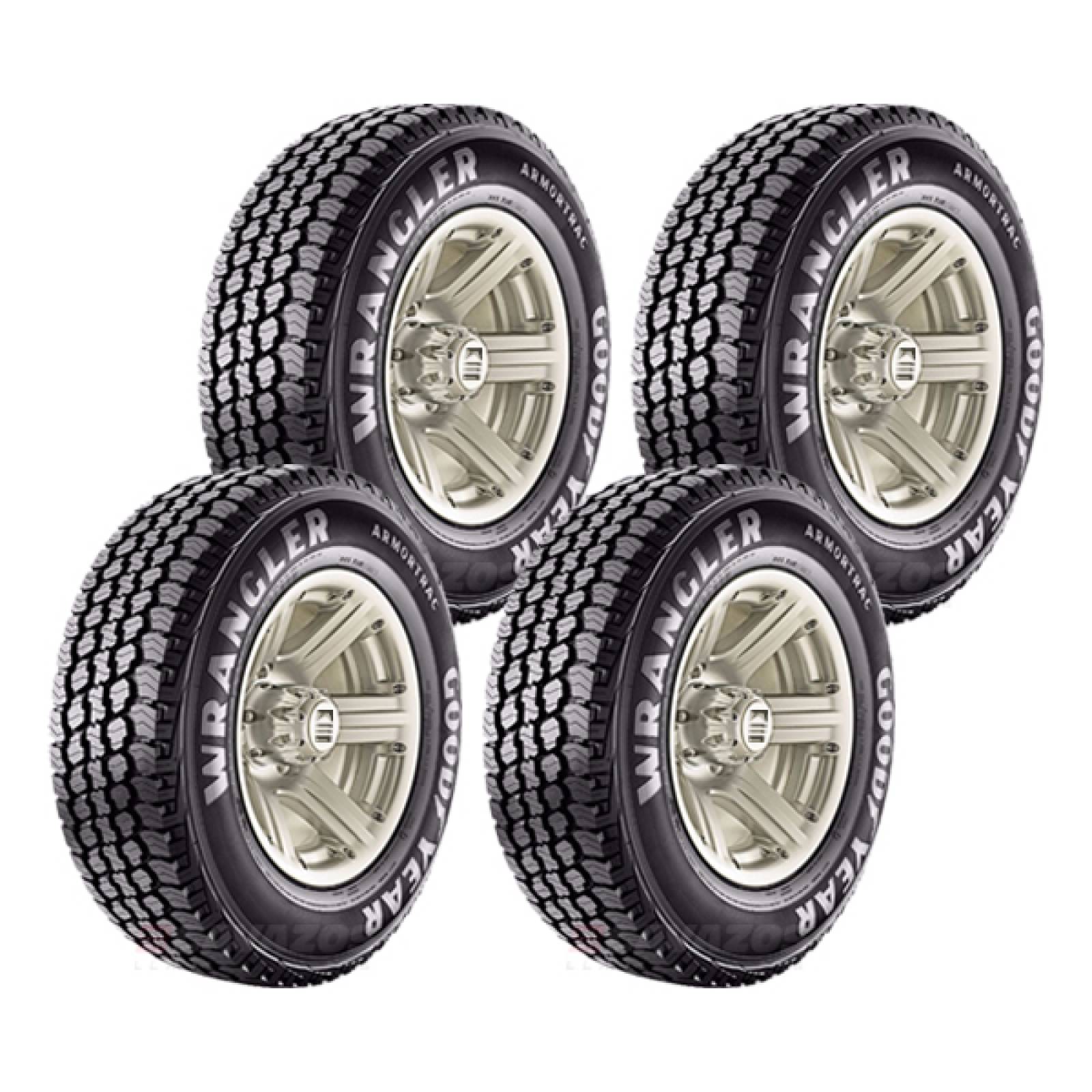 Paquete de 4 LLANTAS 235 75 R15 GOODYEAR WRANGLER ARMORTRAC 109S