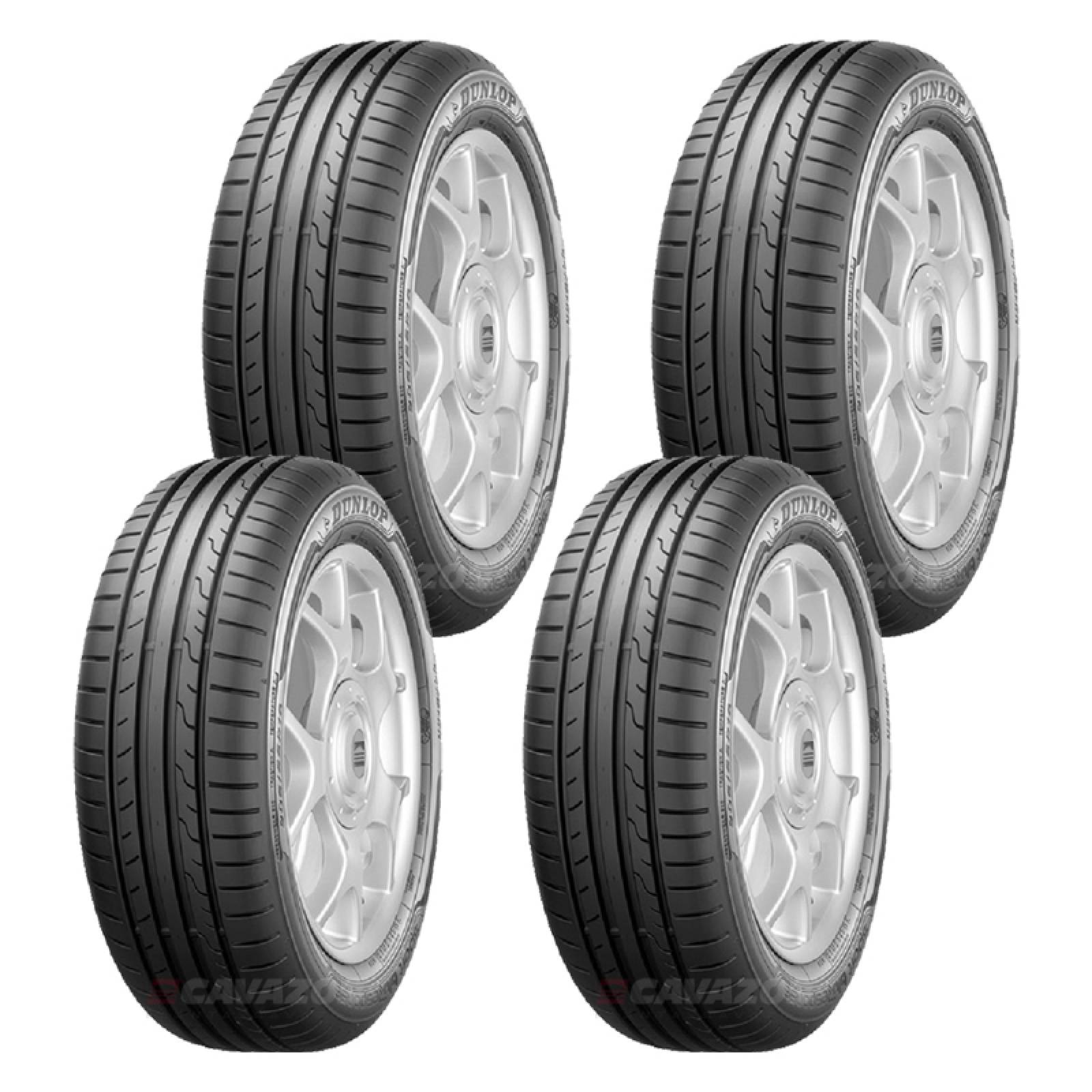 Paquete de 4 LLANTAS 205 55 R16 DUNLOP SPORT BLURESPONSE 91W