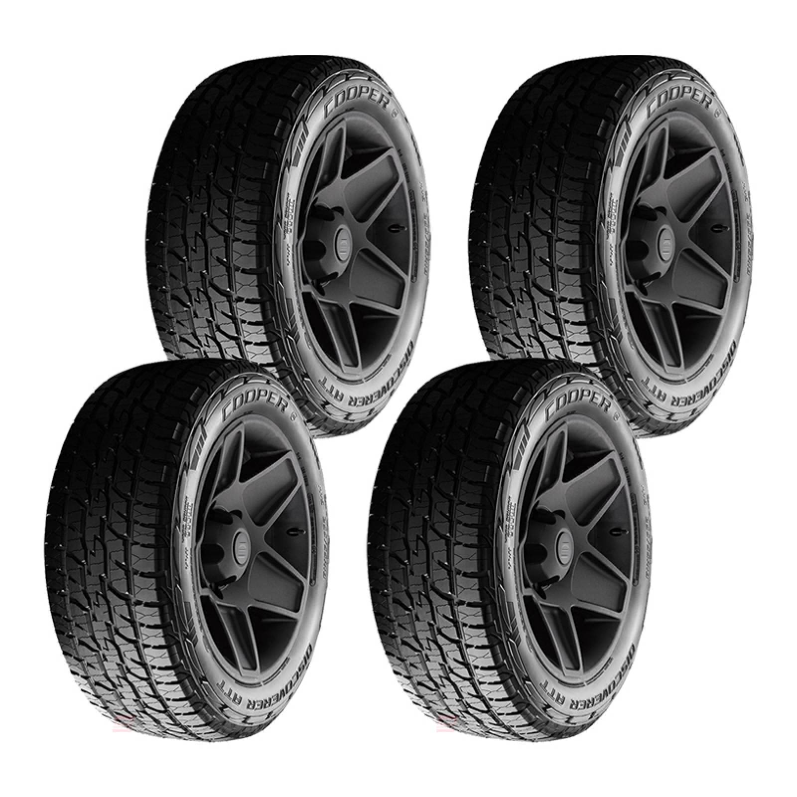 Paquete de 4 LLANTAS 265 65 R17 COOPER DISCOVERER ATT 116H