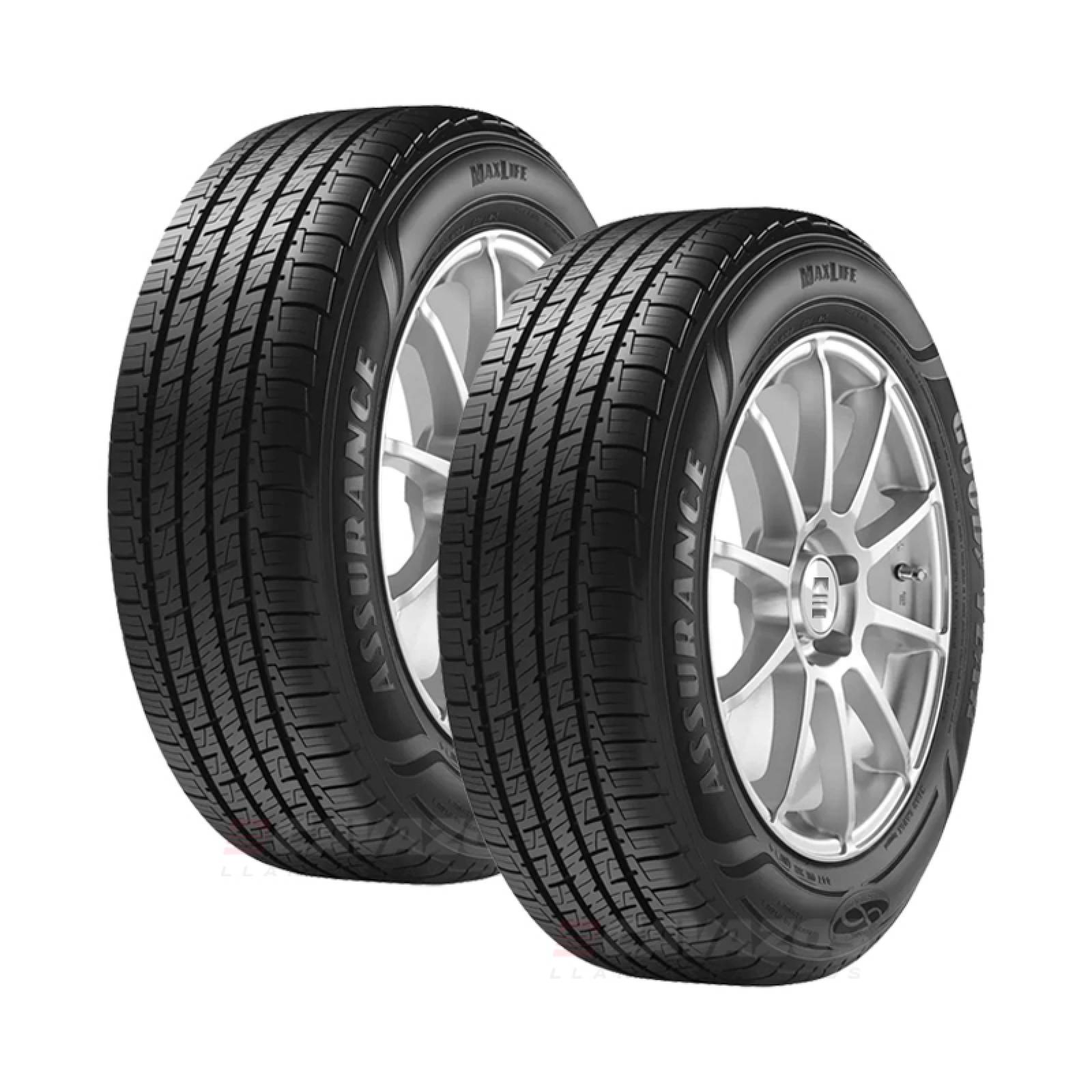 Paquete de 2 LLANTAS 185 60 R14 GOODYEAR ASSURANCE MAXLIFE 82H