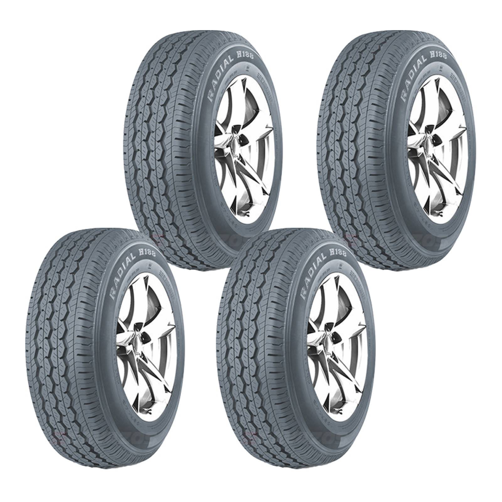 Paquete de 4 LLANTAS 155 R12 TRAZANO H 188 6PR 83 81Q