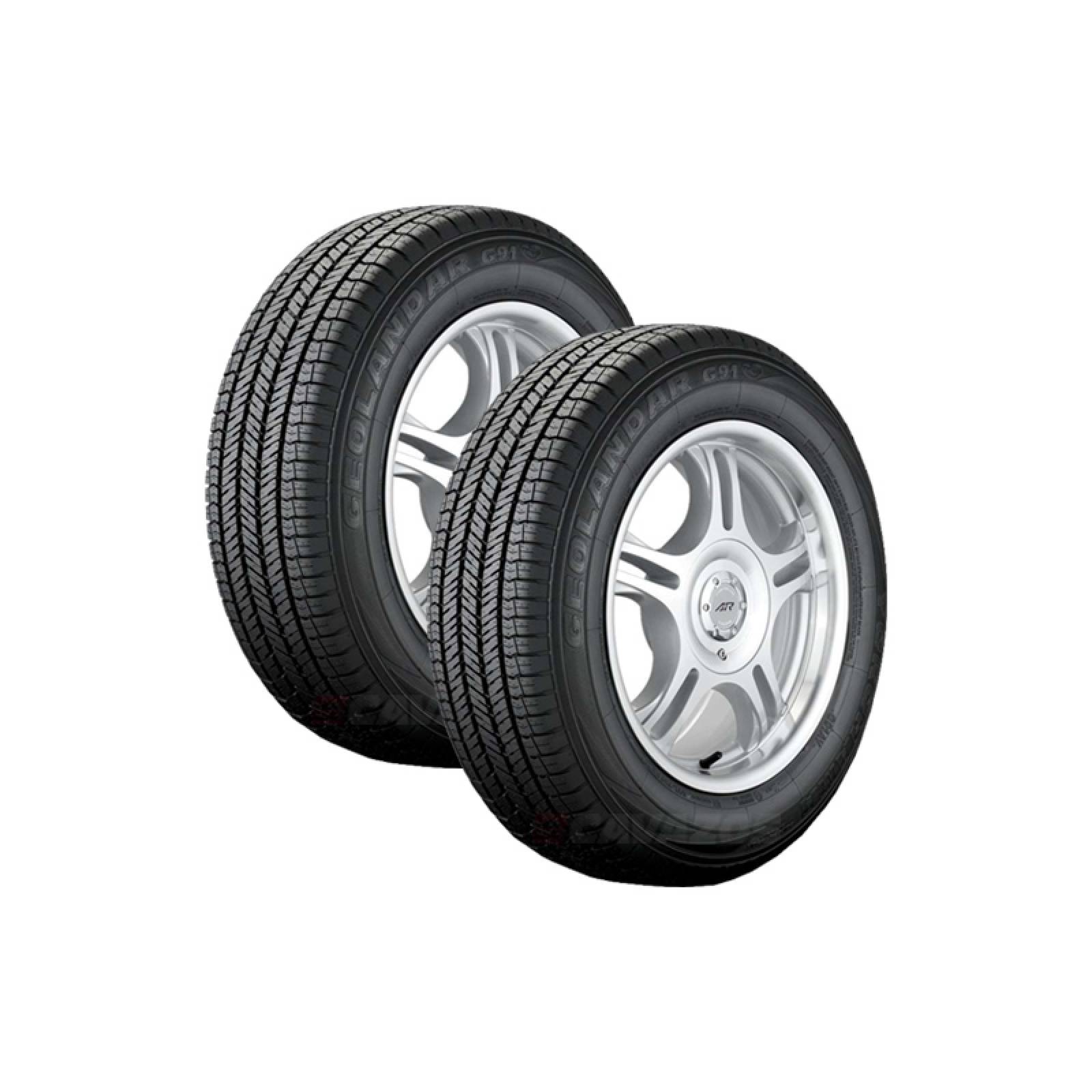 PAQUETE DE 2 LLANTAS 225/65 R17 YOKOHAMA GEOLANDAR G91A 100H