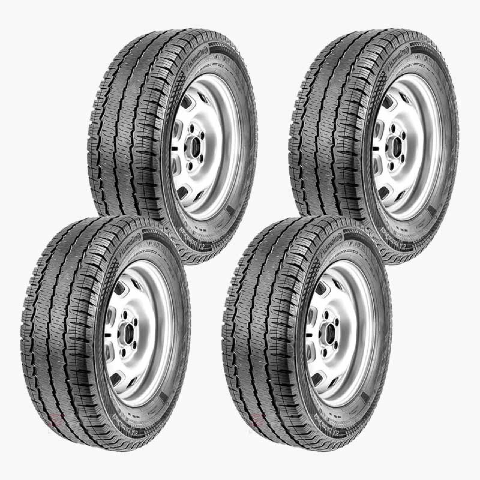 PAQUETE DE 4 LLANTAS 285/55 R16 CONTINENTAL VANCONTACT A/S 10PR 126N