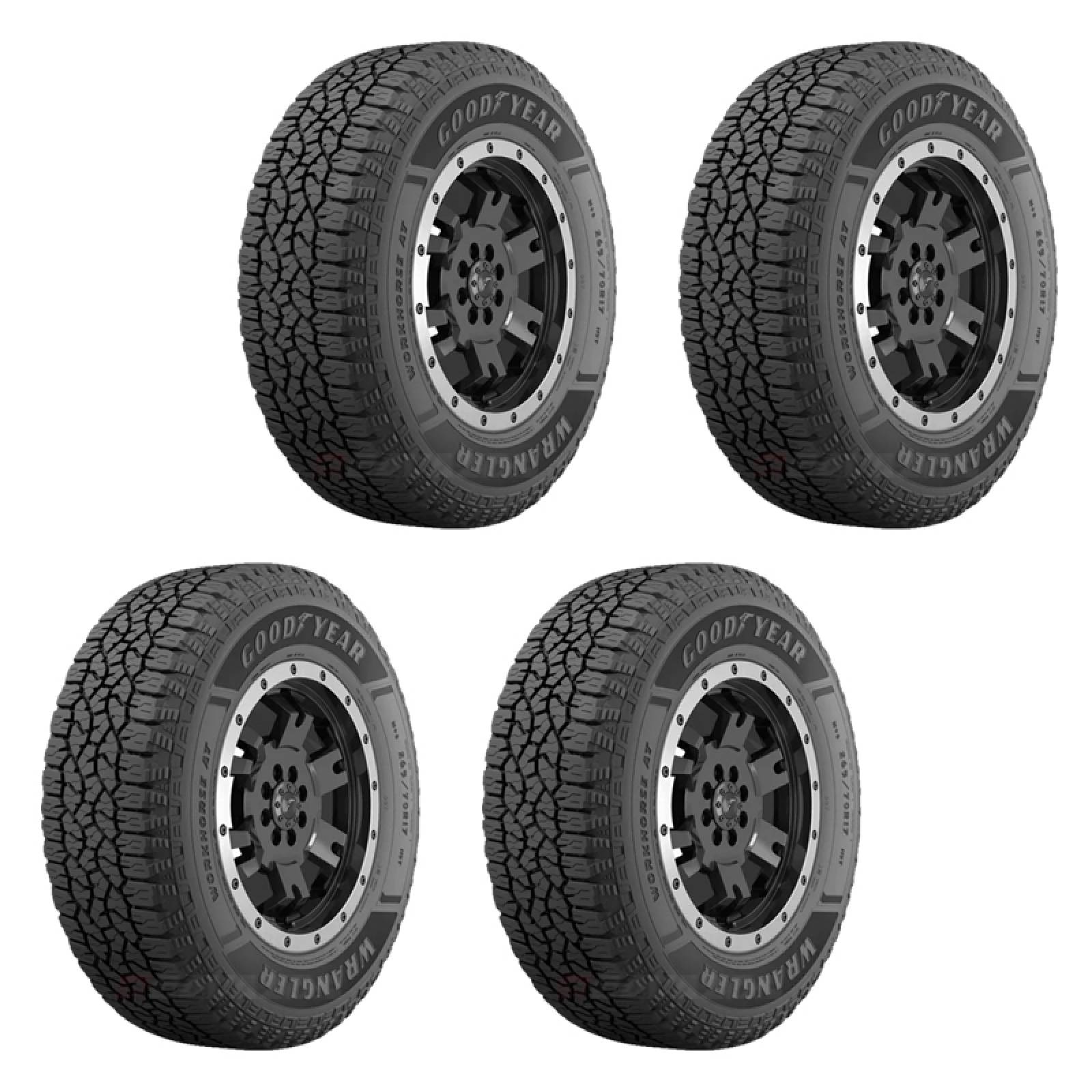 PAQUETE DE 4 LLANTAS 235/75 R15 GOODYEAR WRANGLER WORKHORSE AT 109S