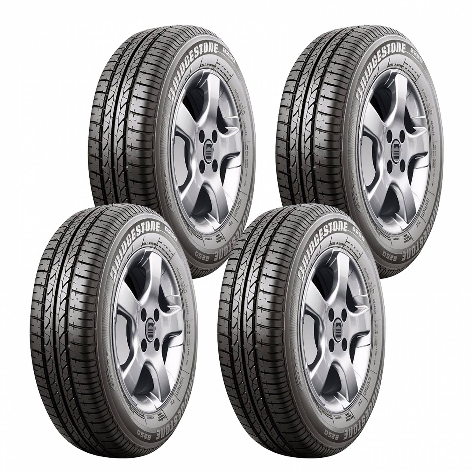 PAQUETE DE 4 LLANTA 185/65 R15 BRIDGESTONE B250 88H