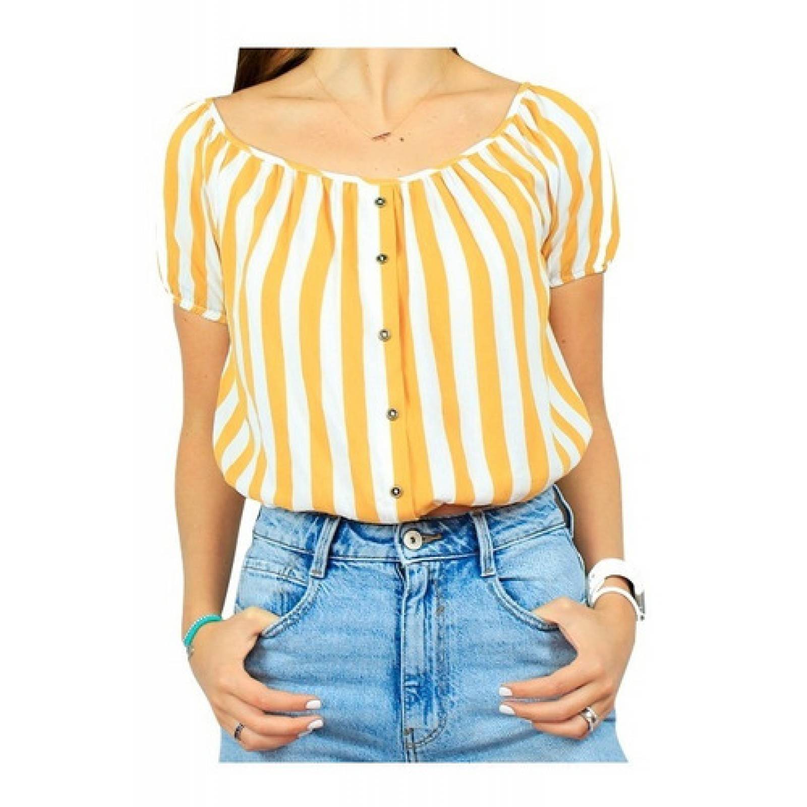 Modara Blusa Casual Manga Larga para Mujer Summer