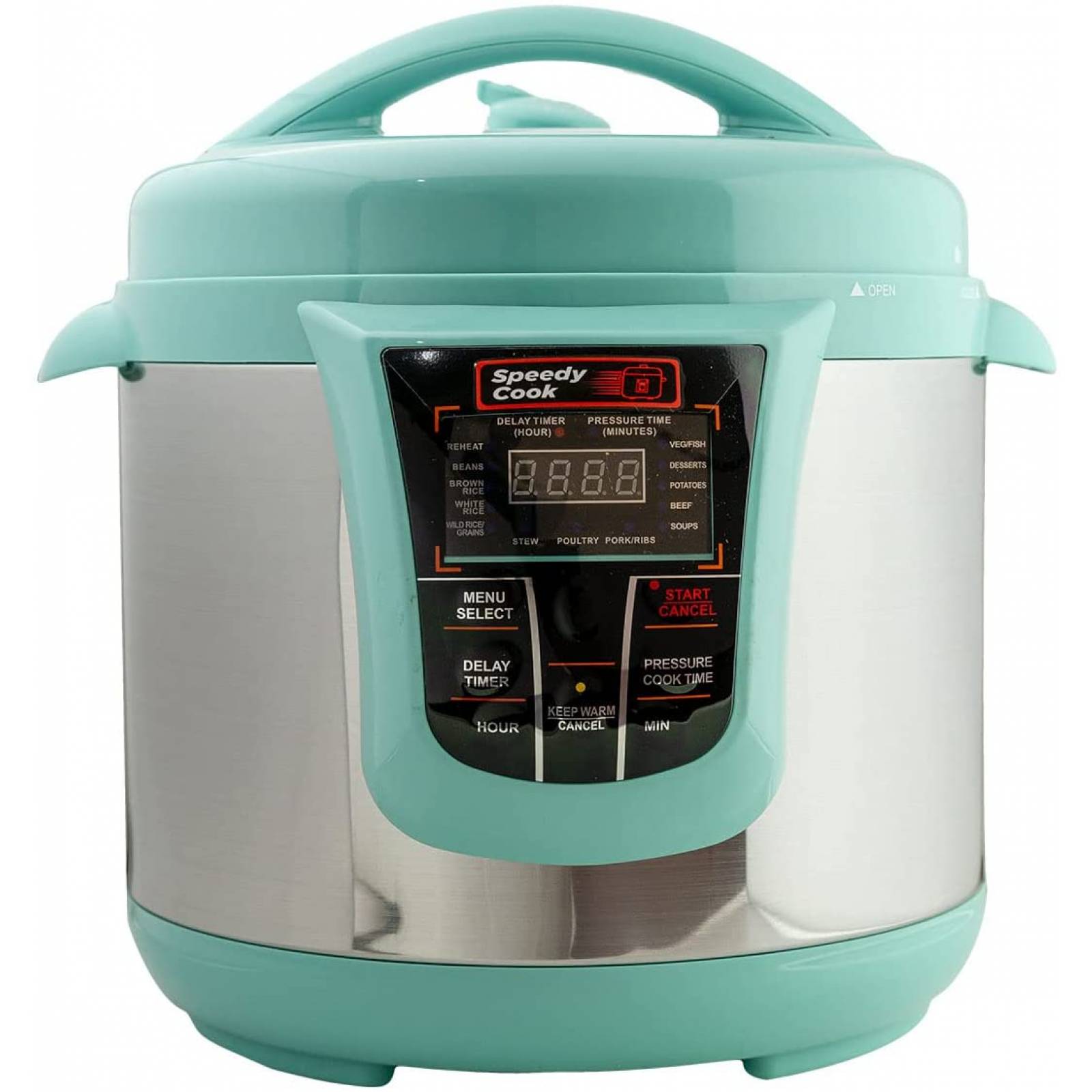 Olla Multifuncional a presion electrica 6 en 1 Pantalla digital 7.5lts Acero Inoxidable Renewed